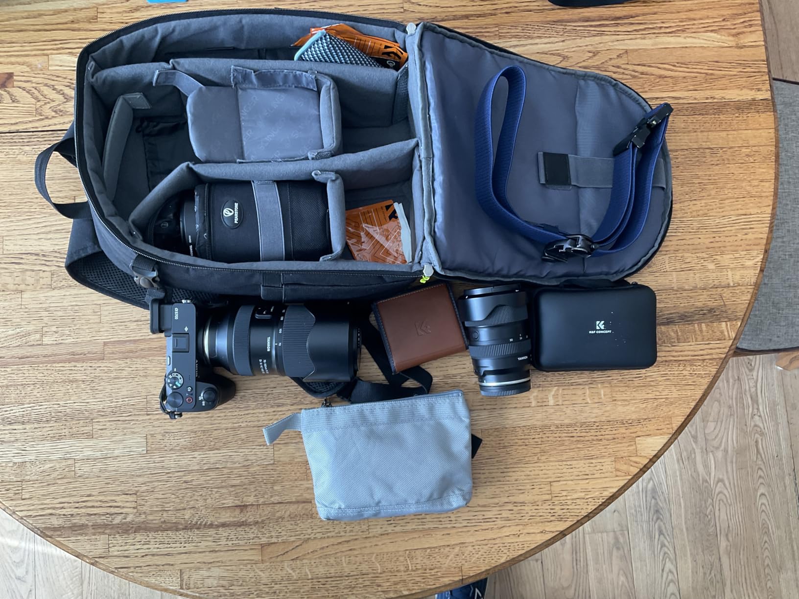 K&F CONCEPT Camera Backpack, Lightweight Camera Bag with Tripod Holder | Professional Bag for DSLR/SLR Mirrorless, with 14in Laptop Compartment & Rain Cover, Men & Women, for Sony Canon Nikon, B19 customer photo 1