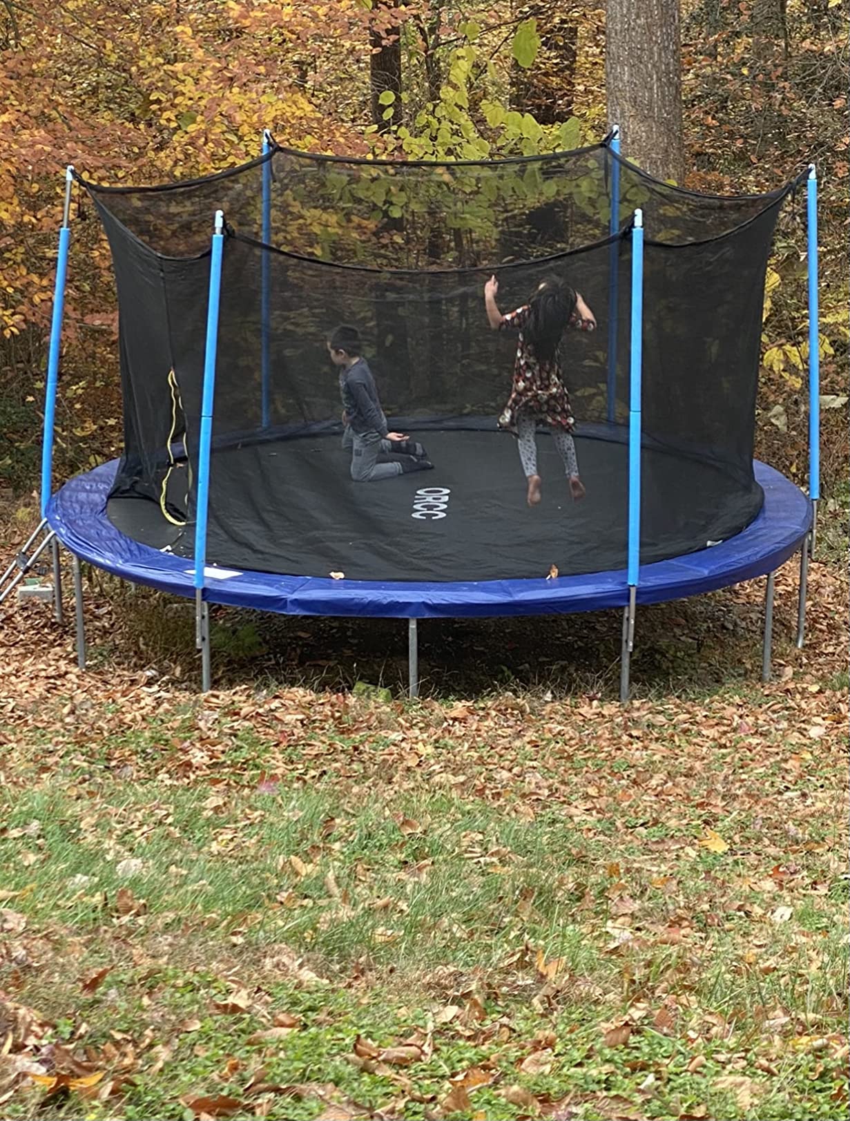 ORCC Oval Outdoor Trampoline with Safety Net - Recreational Gymnastics Trampoline for Kids, 1200LBS Capacity, Heavy-Duty Galvanized Steel Frame customer photo 1