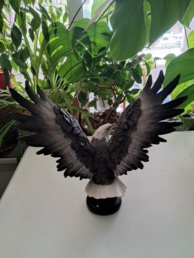 Patriotic Eagle Statue Wild Bird Eagle Decor, 12 Inch Resin Eagle Statue Decor, American Eagle Bird Sculpture, Used for Home Office Decoration, Eagle Scout Gift, American Citizen Gift customer photo 2