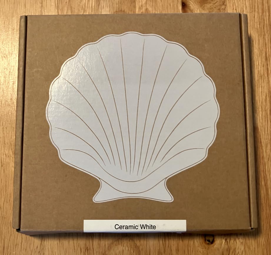 Shell Jewelry Dish, Shatterproof Matte White Metal Ring Tray with Velvet Base, Ceramic-Look Scallop Trinket Dish for Vanity, Coastal Decor Catchall, Nightstand & Gift customer photo 2