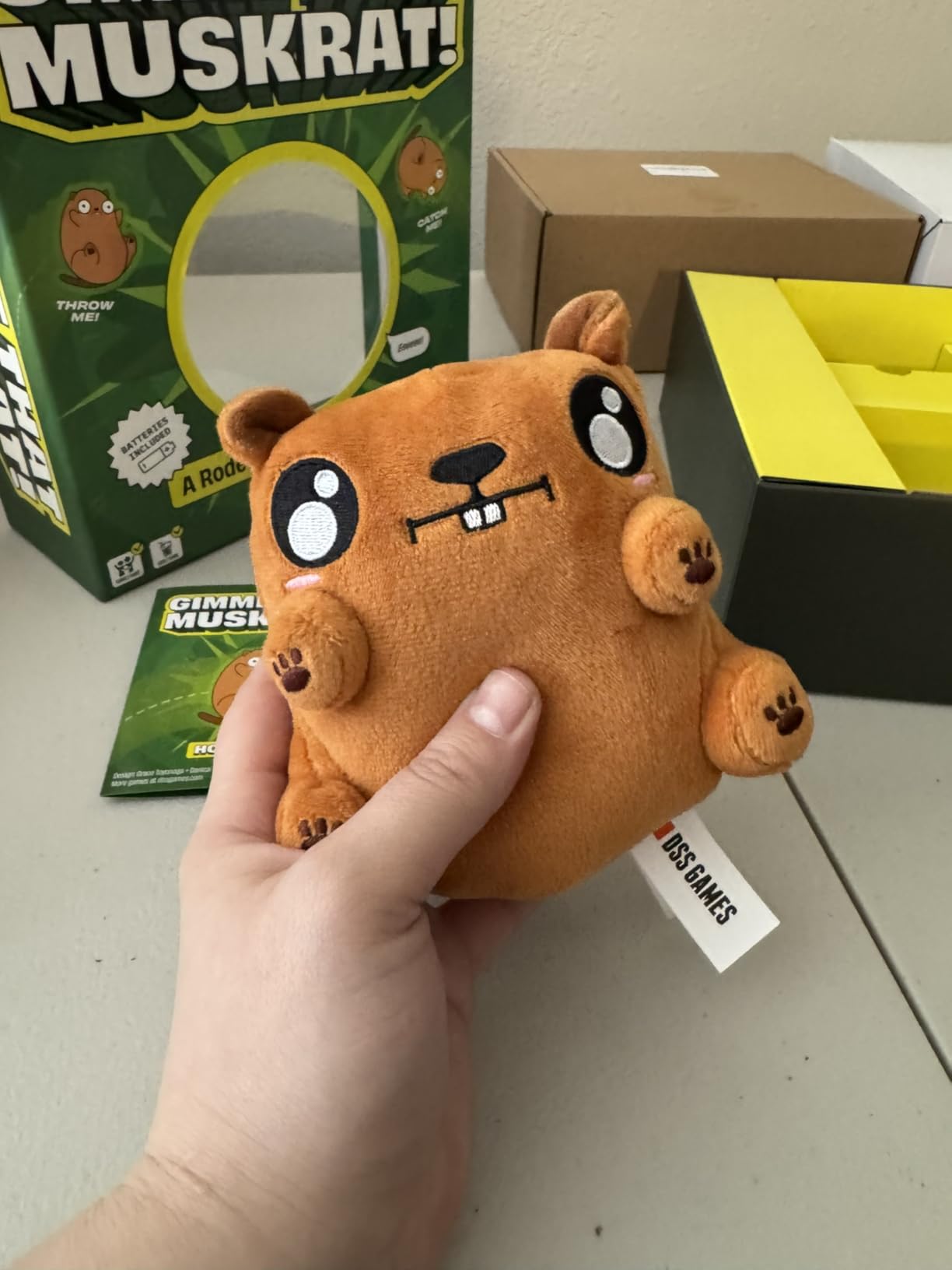 Gimme That Muskrat | A Rodent Tossing Party Game | Fun for Adults & Kids | 200 Prompts on 100 Cards, Plush Muskrat, Batteries Included, Ages 8+, Hot Potato Game, Indoor & Outdoor, Family Game customer photo 2