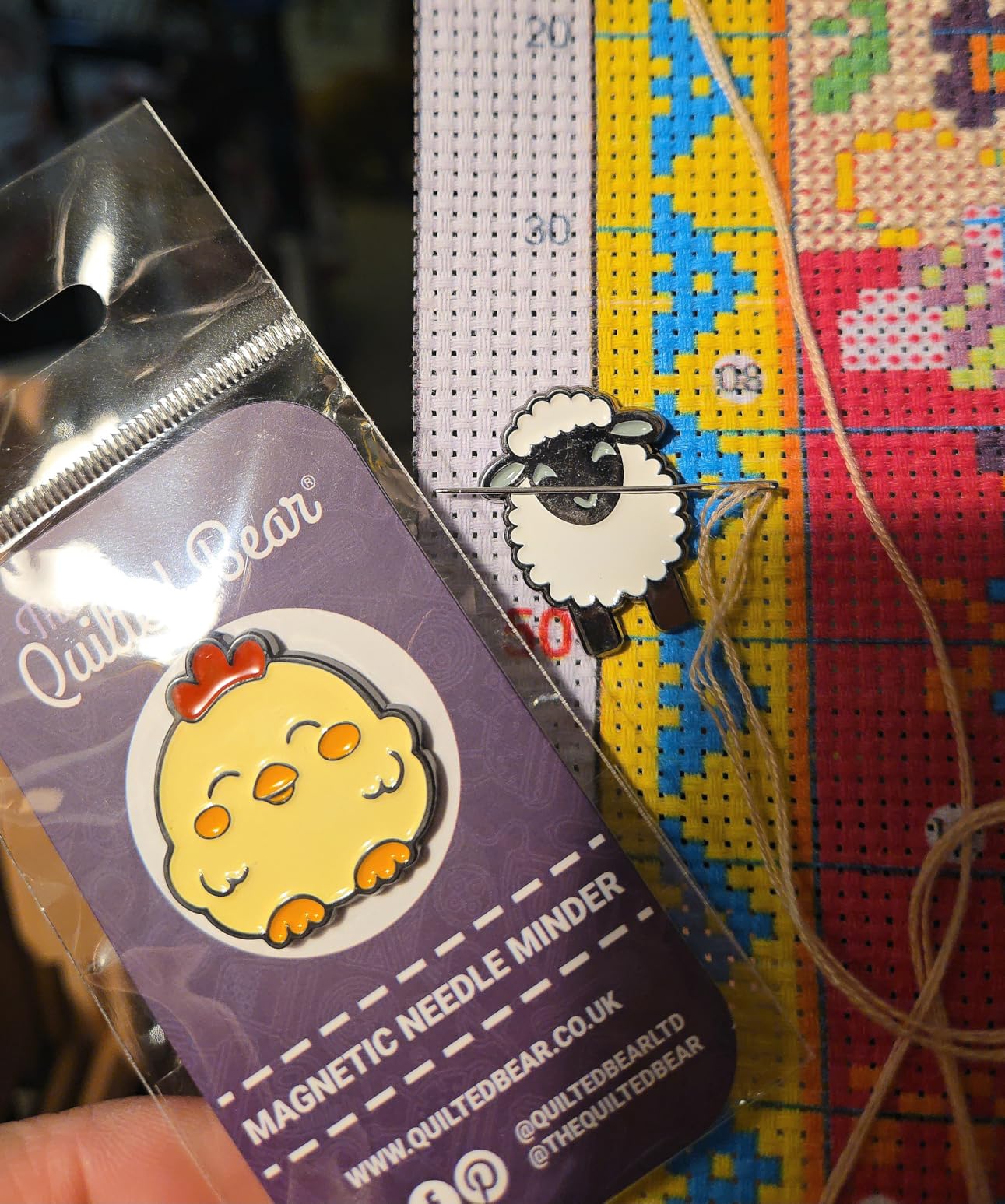 The Quilted Bear Magnetic Needle Minder, Strawberry customer photo 2