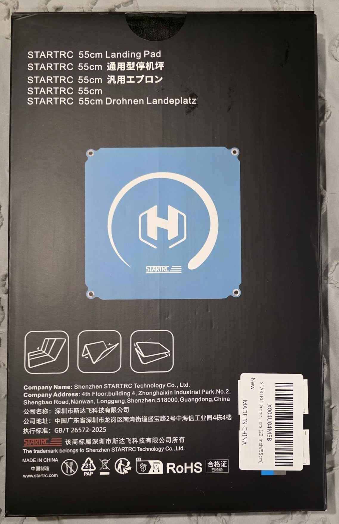 STARTRC Drone Landing Pad 22 inch Foldable & Waterproof with Wipe-clean Surface, Drone Accessories for DJI Mini 5 Pro/4/3/Mini 4k/NEO 2/Avata 360/Lito X1/Mavic 4 pro/Air 3s,Landing Pad Weighted with Stakes(55cm) customer photo 1