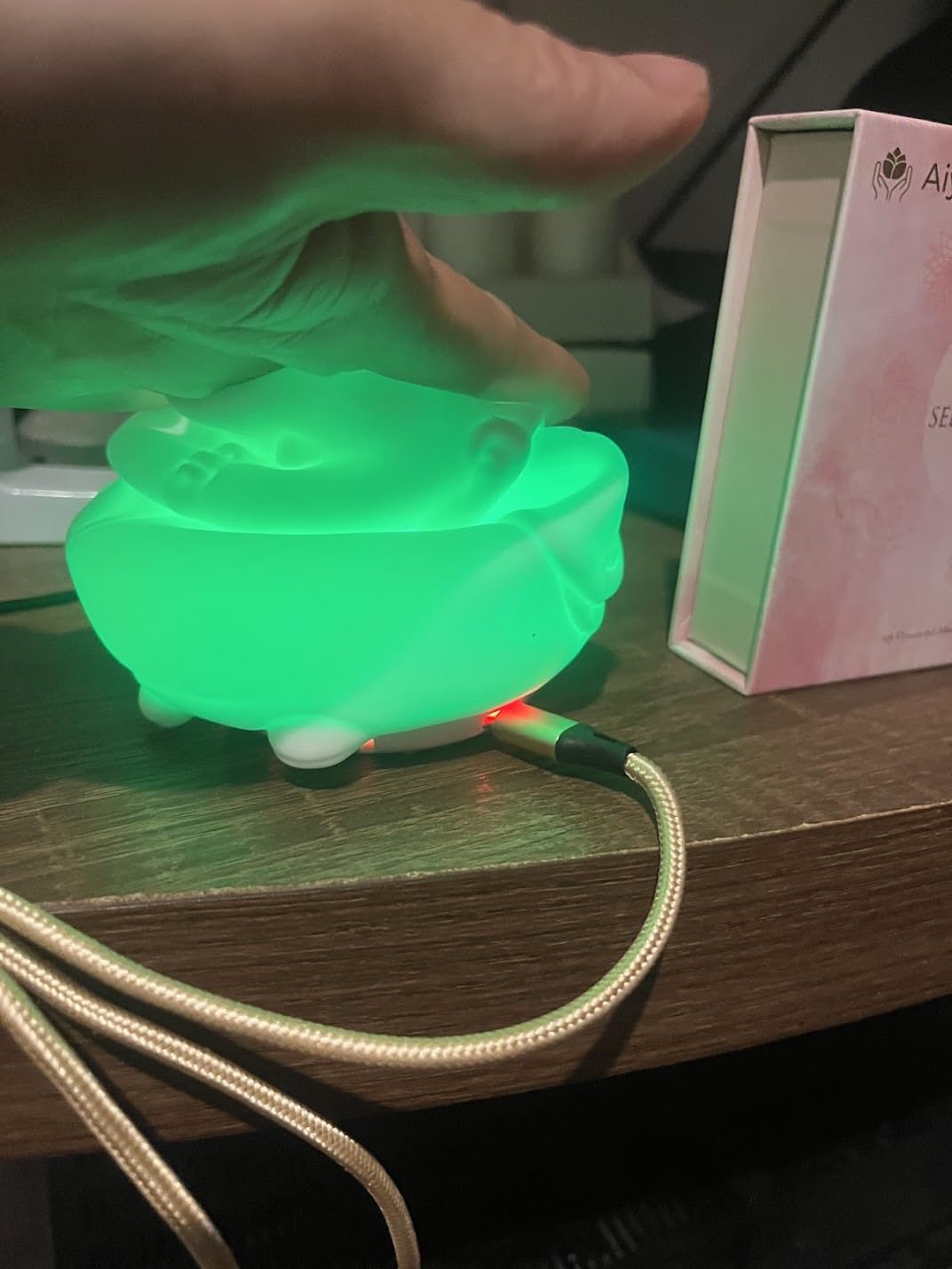 Mindfulness Tool Set with Guided Visual Meditation Breathing Lamp and 48 Positive Affirmation Cards, 3 in 1 Device with Night Light & Noise Machine, Self-Care Gift for Anxiety Relief and Relaxation customer photo 1