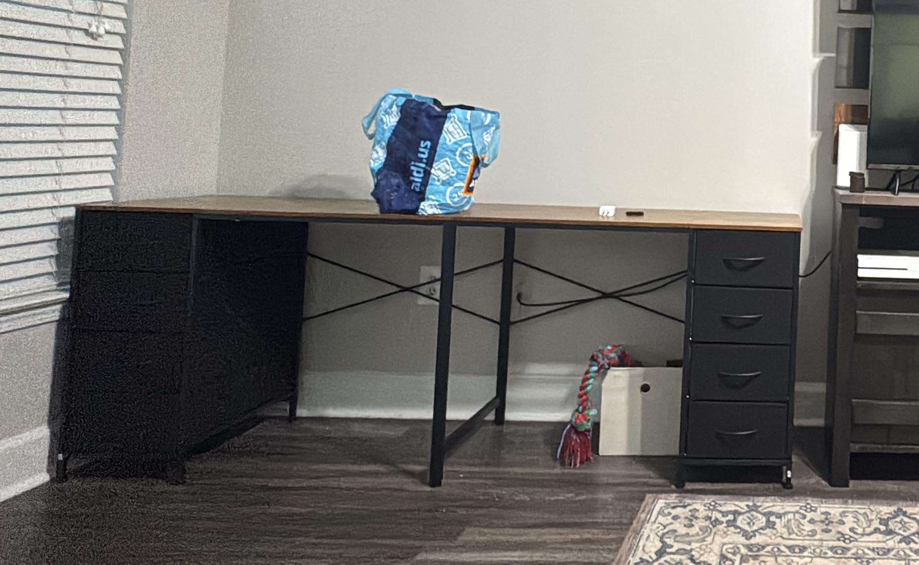 TVU 2 Person Desk with 8 Drawers, Large Home Office Computer Desk with Power Outlets, 78 Inch Long Double Desks for Two People, White customer photo 2