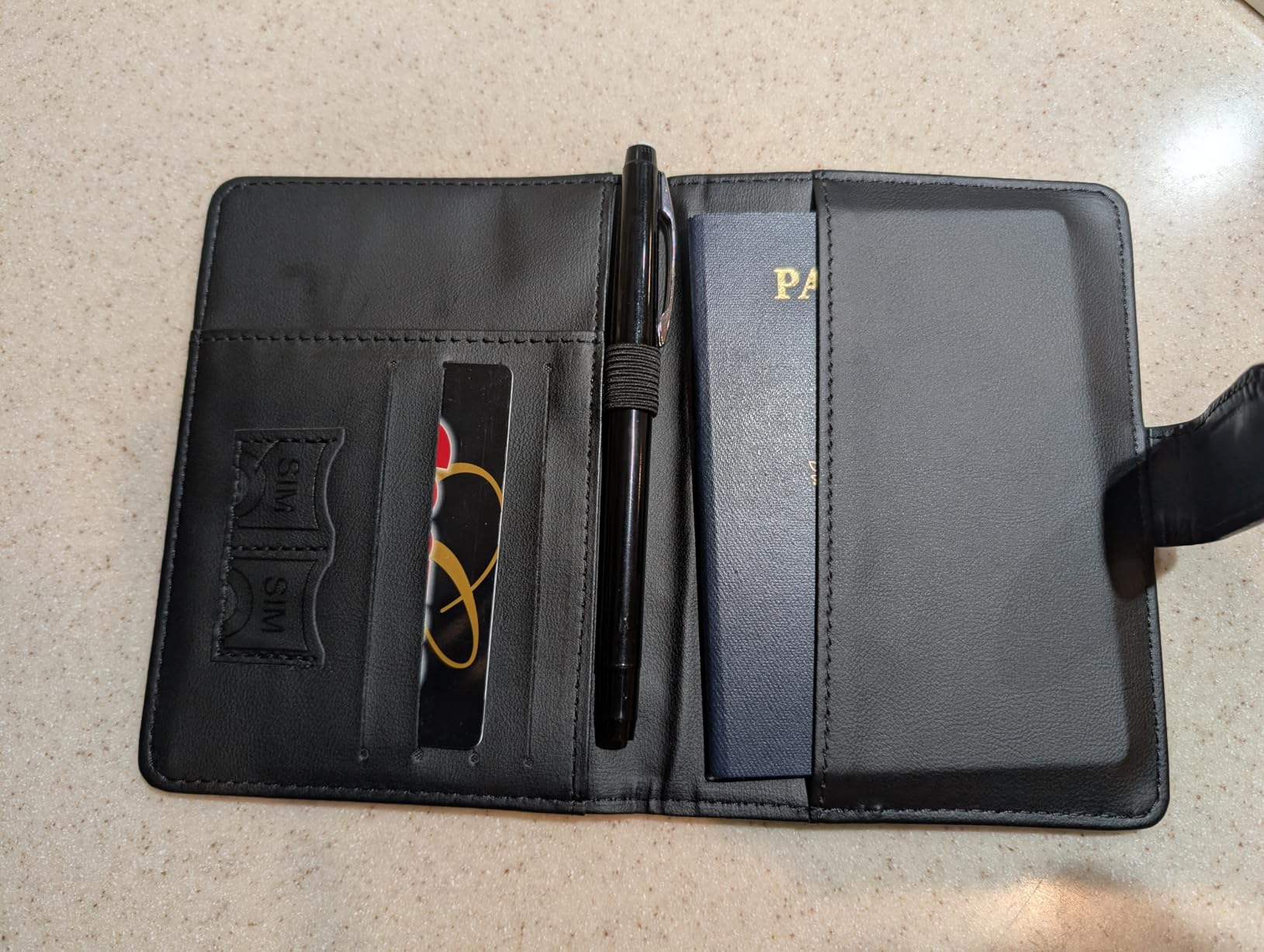Passport Holder, Cute Travel Wallet Cover with RFID Blocking,Pawprint customer photo 1