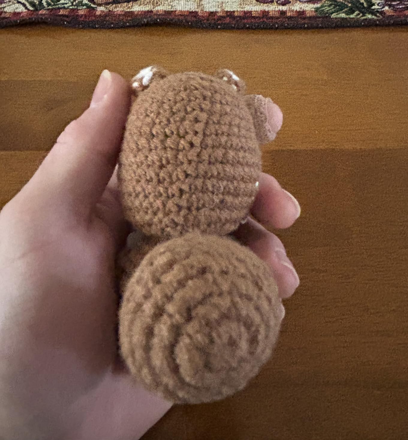 Gifts for Squirrel Lovers Handmade Crochet Squirrel Stuffed Animals | Inspirational Motivational Gift for Friend Besite Sister Birthday Graduation Day Office Desk Companion customer photo 1