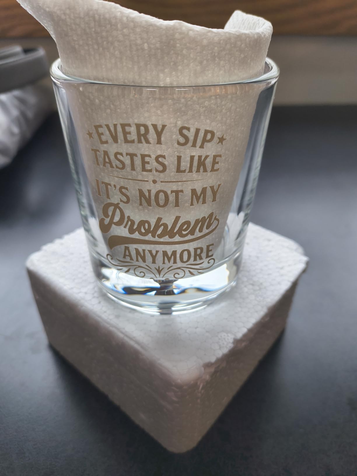 Fathers Day Gift for Brother, Funny 11 Oz Old Fashioned Whiskey Glass - Birthday, Christmas, Father's Day Present for Men From Sister customer photo 1