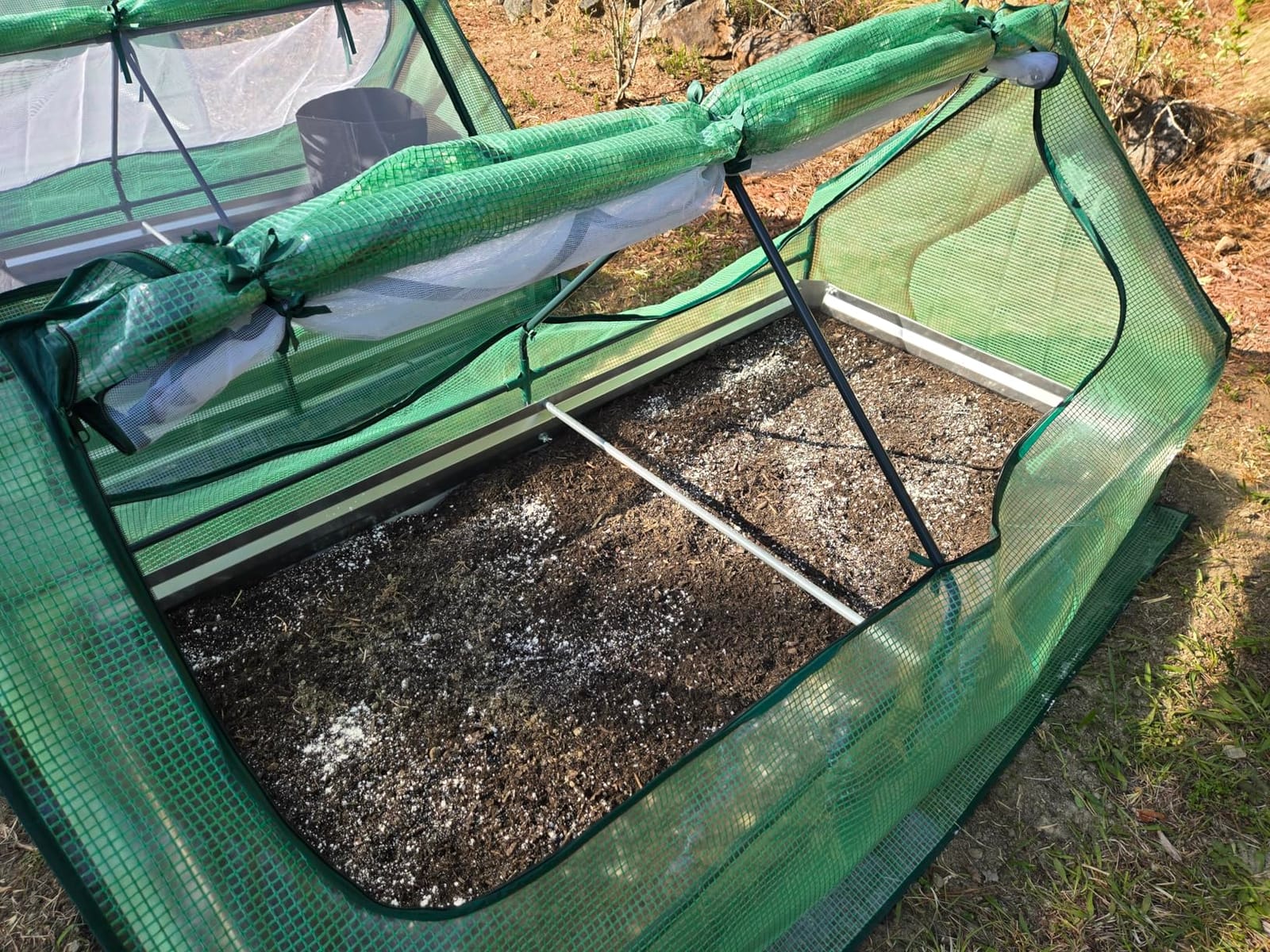 Quictent Large Raised Garden Bed with Cover 8x4x2 ft | Galvanized Raised Beds for Gardening Vegetables with Cover Metal Planter Box Outdoor Use, Green customer photo 2