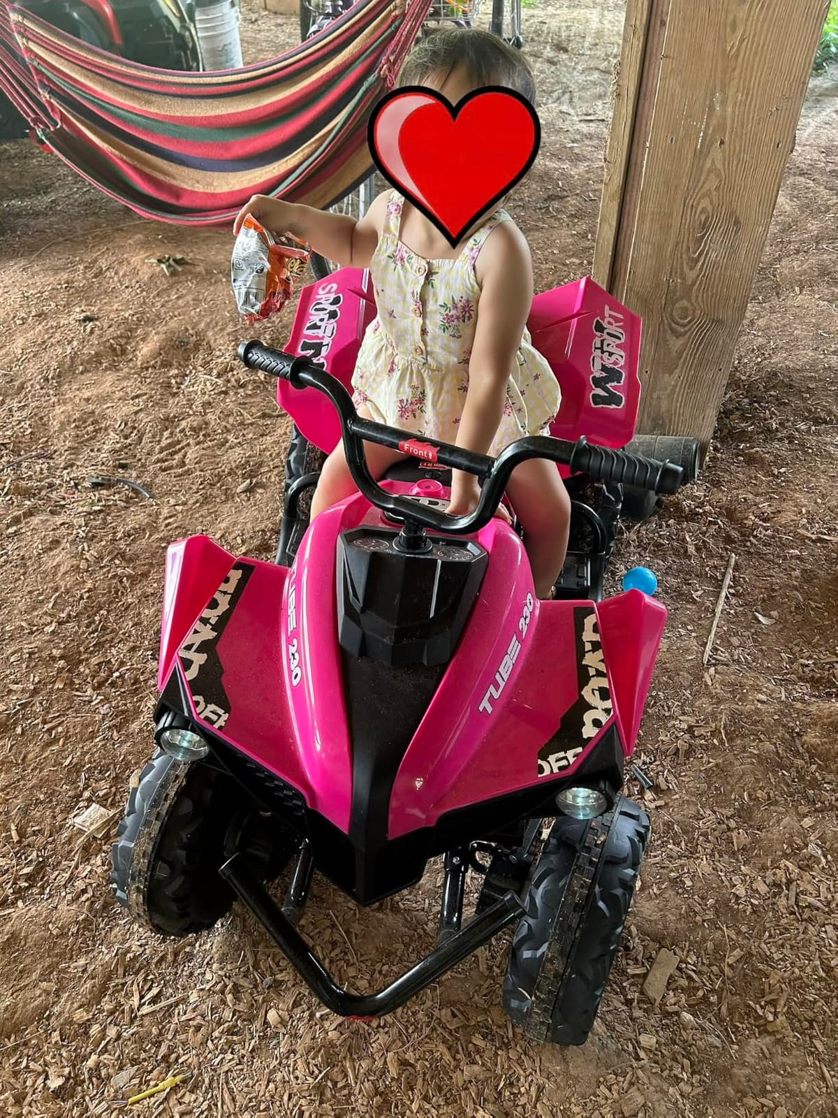 ELEMARA 24V Iron-Frame 2 Seater Ride on ATV for Big Kids,4WD Heavy-Duty ATV for Kids with Bluetooth,4 Wheeler Ride on Car with Realistic Sounds,Spring Suspension,Ultimate Adventure for Boy&Girls,Blue customer photo 2