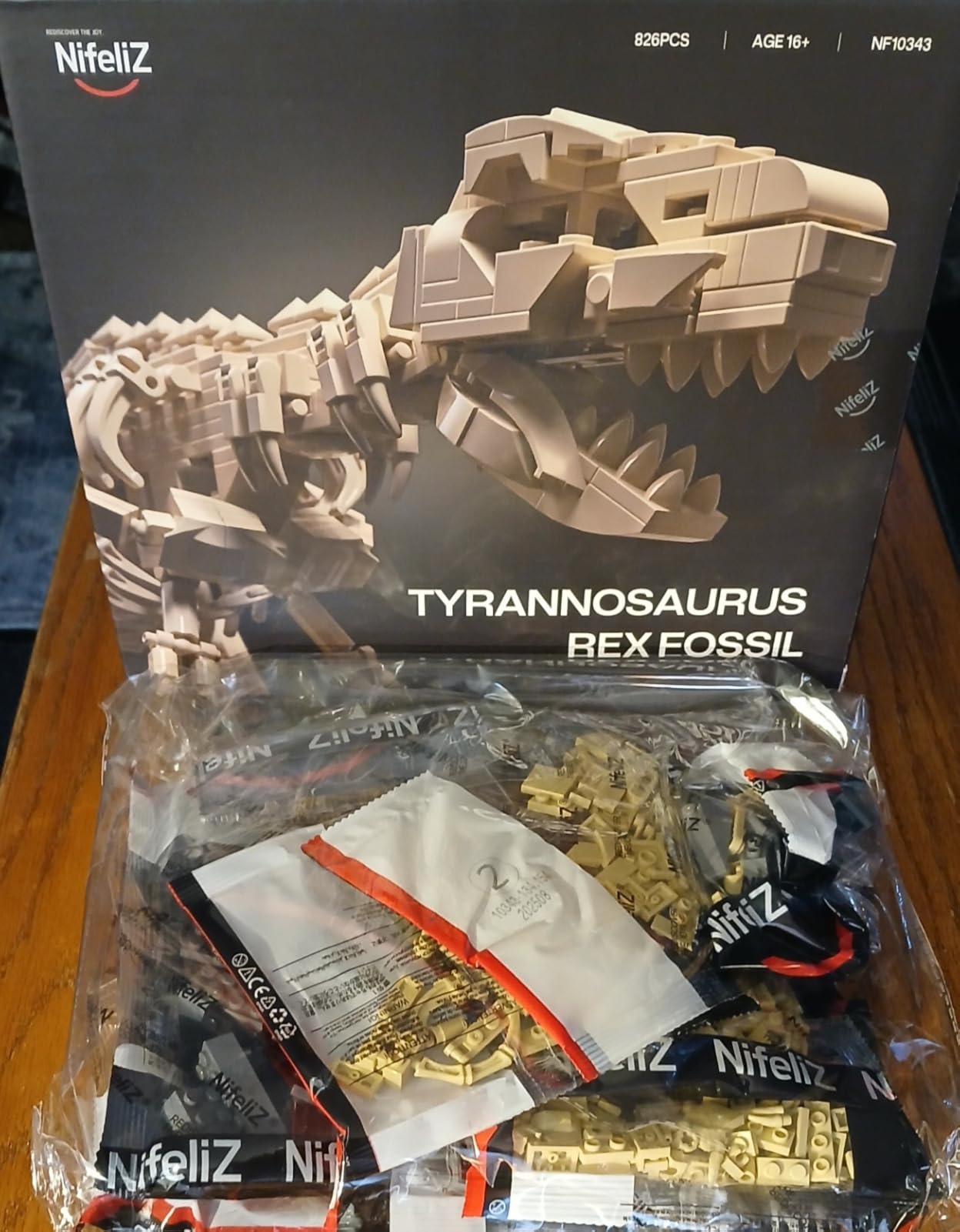 Nifeliz T. Rex Dinosaur Fossil Building Set, NF10343 | Tyrannosaurus Rex Dinosaur Skeleton Building Set for Adults, Home Decor to Collect and Display, Gift for Fossil Lovers customer photo 2