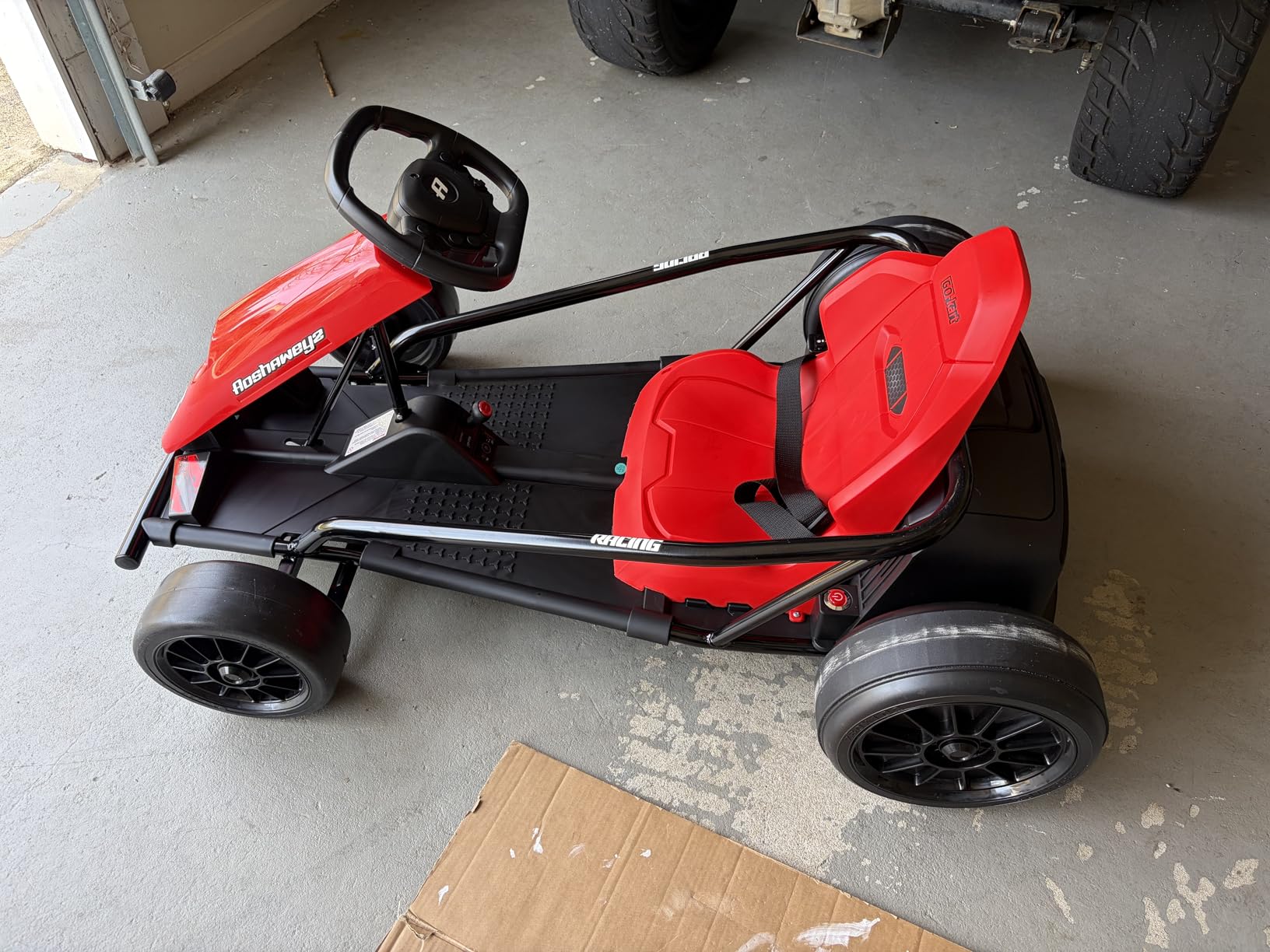 Electric Drift Go Kart for Kids 8-12, 24V Battery,360W Motor, Reinforced Wear-Proof Rear Wheels, 3 Unique Colors, 8.1MPH High Speed,154lbs Capacity, Drift Ride On Car Toy (Pink) customer photo 1
