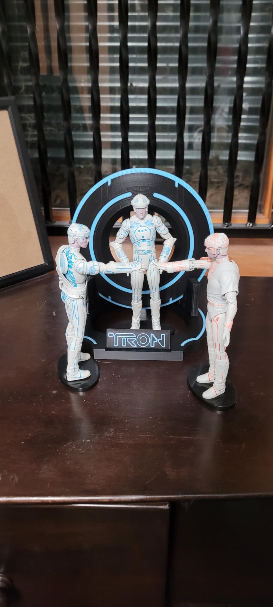 Futuristic Identity Disk Display with Stand Inspired by Tron Disc customer photo 2
