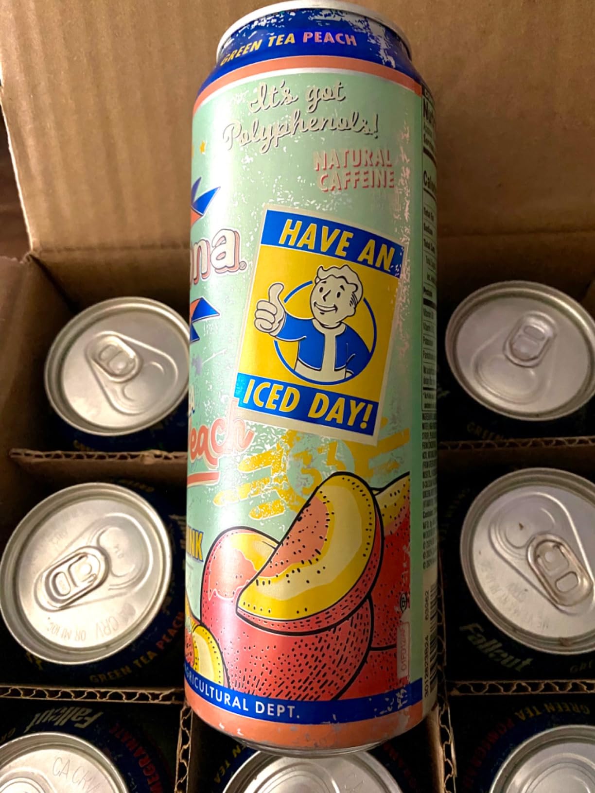 AriZona x Fallout Energy Drink - Green Tea Variety Pack, 15 fl oz (12 Pack) customer photo 1