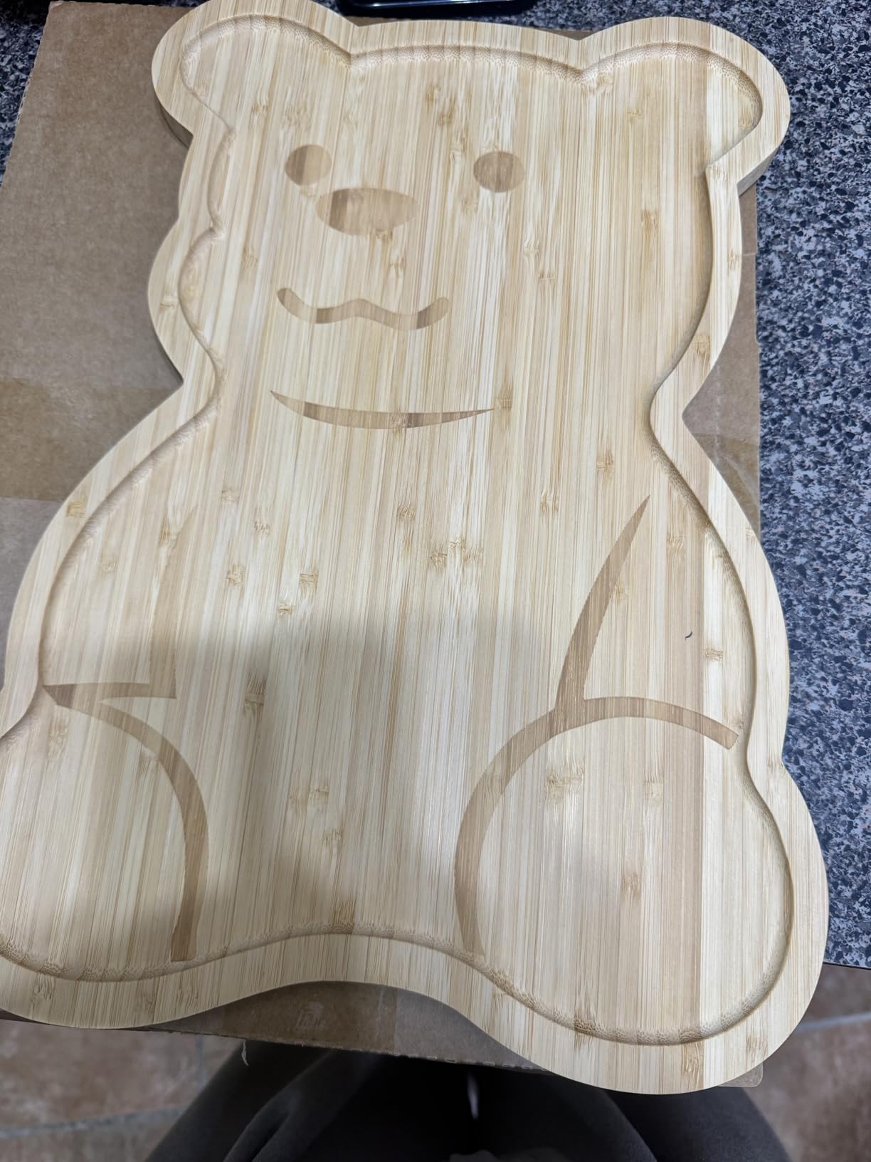 Large Bear-Shaped Wooden Charcuterie Board, Oversized 16×12