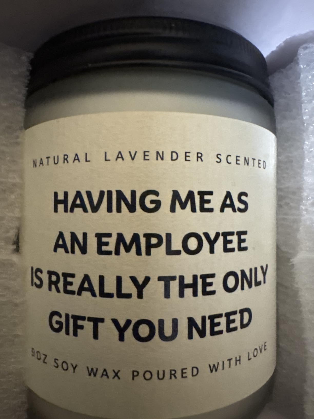KOSMICKISS Lavender Soy Candle, School Therapist Gifts 9oz, 1 Pack customer photo 2