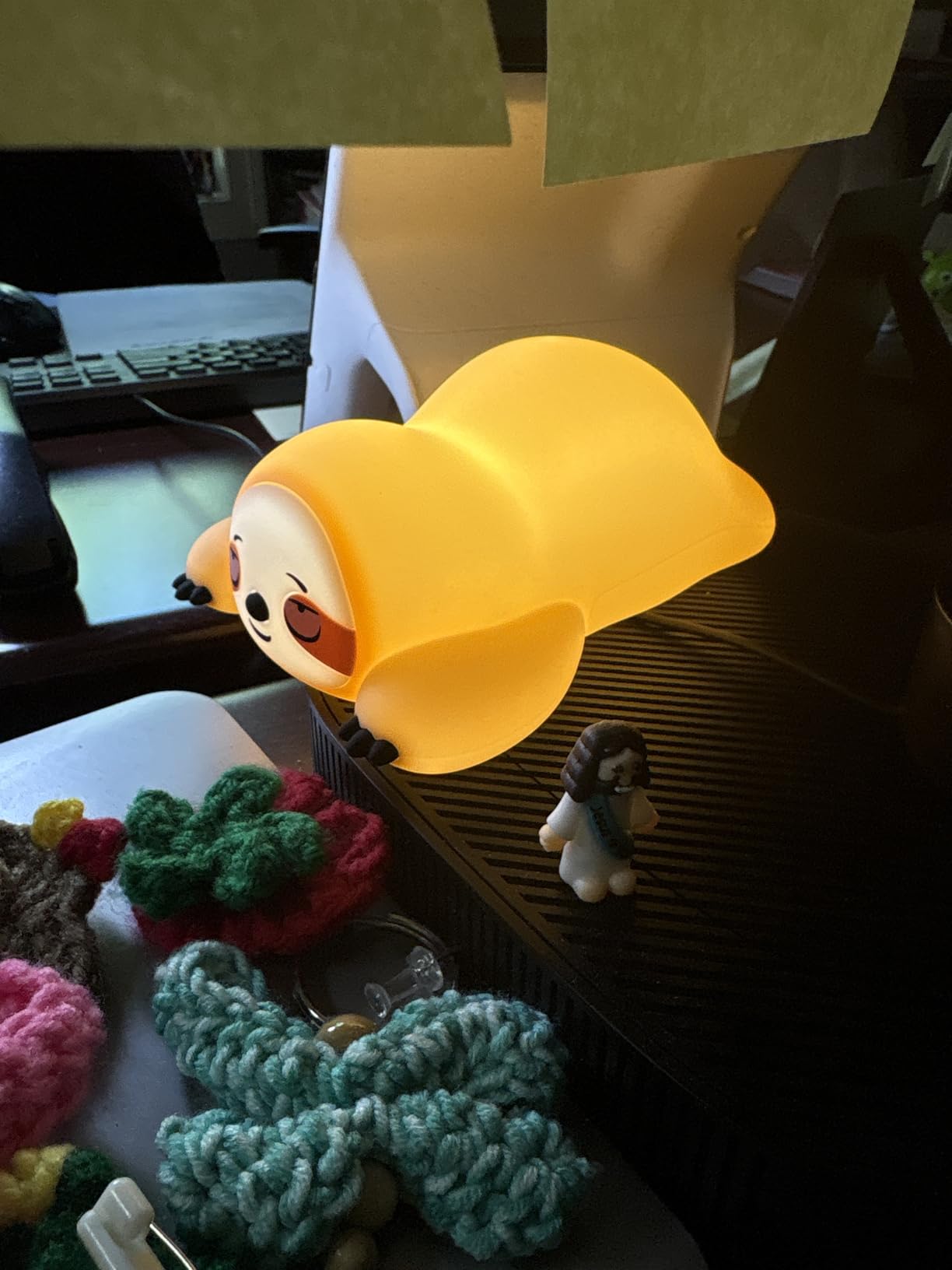 YR YRHH-PET White Owl Night Light for Kids, Cute Squishy Lamp College Gifts | White Elephant Gifts, Rechargeable Dimmable Bedside Animal Lamp, Baby Room Nursery Decor, Boys Girls Trendy Stuff customer photo 2
