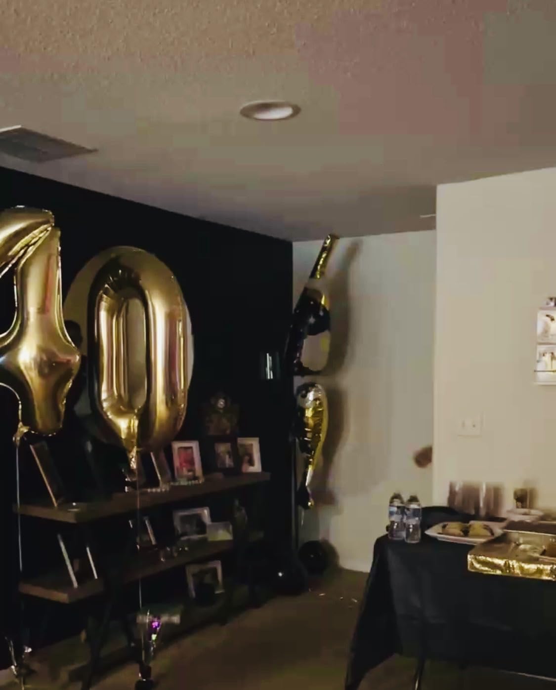 4 Pcs Champagne Balloons, Huge Black Gold Champagne Bottle Goblet Aluminum Foil Balloons for Birthday, Bachelorette, Graduation, Anniversary, 2026 New Years Eve Party Decorations Supplies customer photo 1