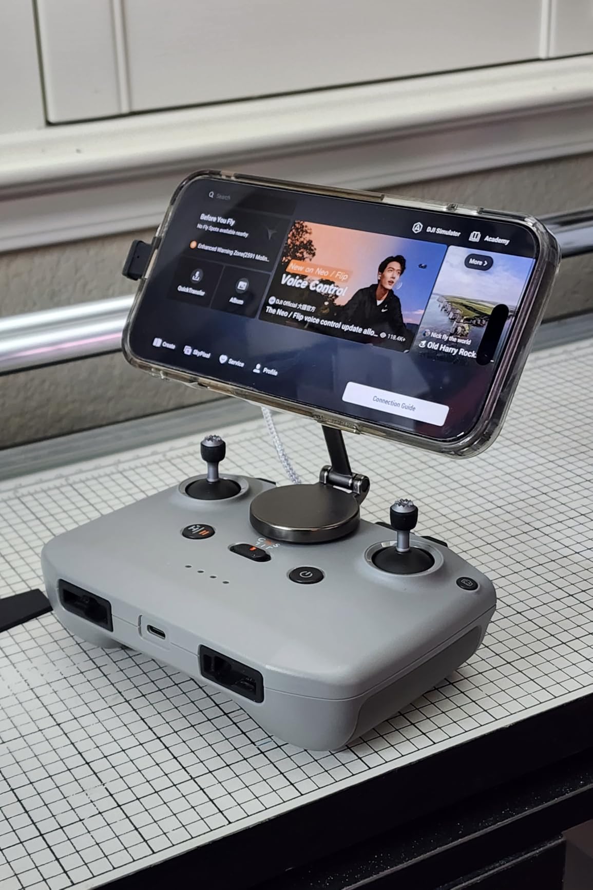 STARTRC Adjustable Magnetic Phone Stand for DJI RC-N1/N2/N3 Remote Control customer photo 1
