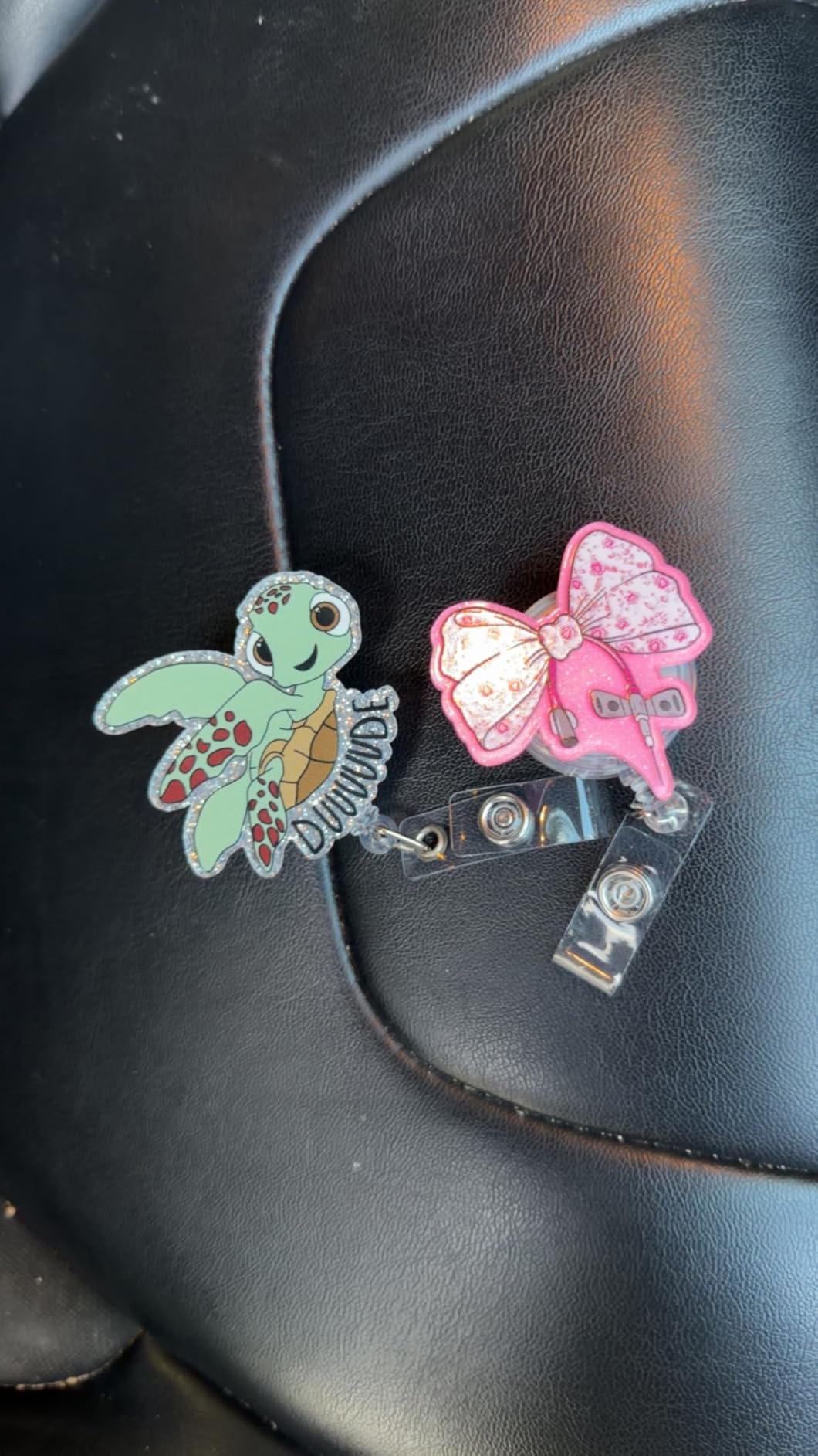 Mind Neuron Business Funny Brain Anatomy Nurse Badge Reel of Alligator Clip customer photo 2