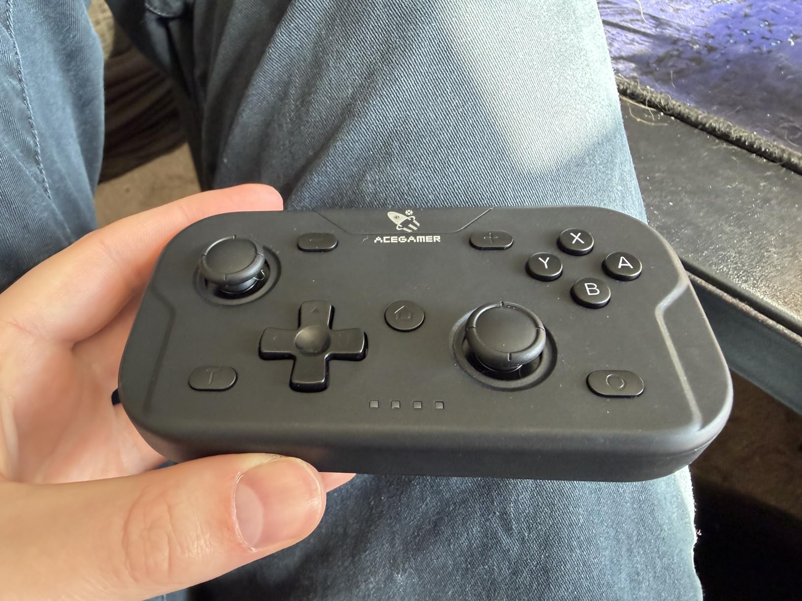 AceGamer Wireless Pocket Controller for Nintendo Switch/Switch 2/Android/iOS/PC/Steam Deck/Phone,1000Hz Polling Rate, Bluetooth Controller with Lift-and-Lock Joysticks/6-Axis Gyroscope/Turbo/Vibration (Black) customer photo 2