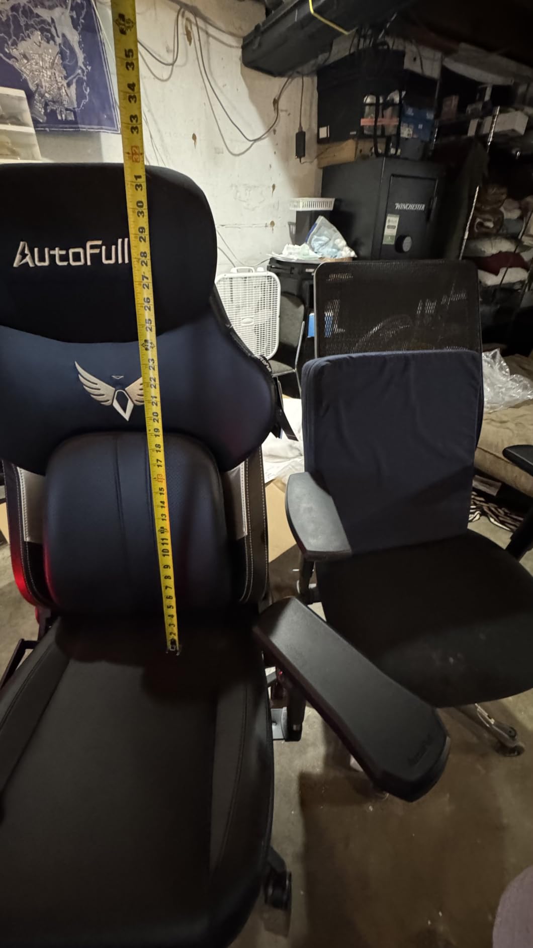 AutoFull M6 Ergonomic Gaming Chair – with 3rd-Gen Dynamic Lumbar Support, Lumbar & Leg Massage, Ventilated & Heated Seat, 360° Mechanical Armrests, Retractable Footrest(Black&Gold) customer photo 2