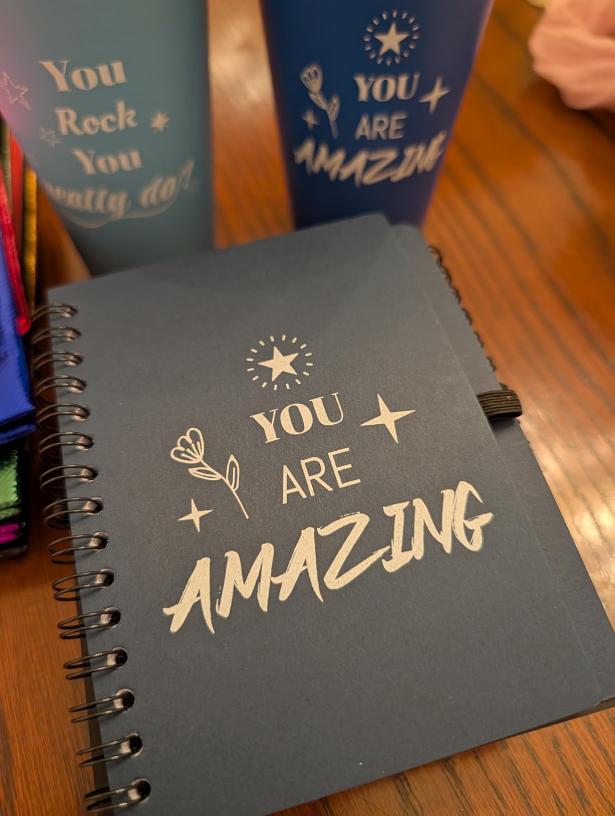 48 Pcs/8 Sets Employee Appreciation Gifts Bulk - Includes Thank You Gift Bags with Tissue Paper Notebooks Pens Cups Keychains - Thank You Gifts for Coworkers Teachers Staff Team Volunteers (Colorful) customer photo 1
