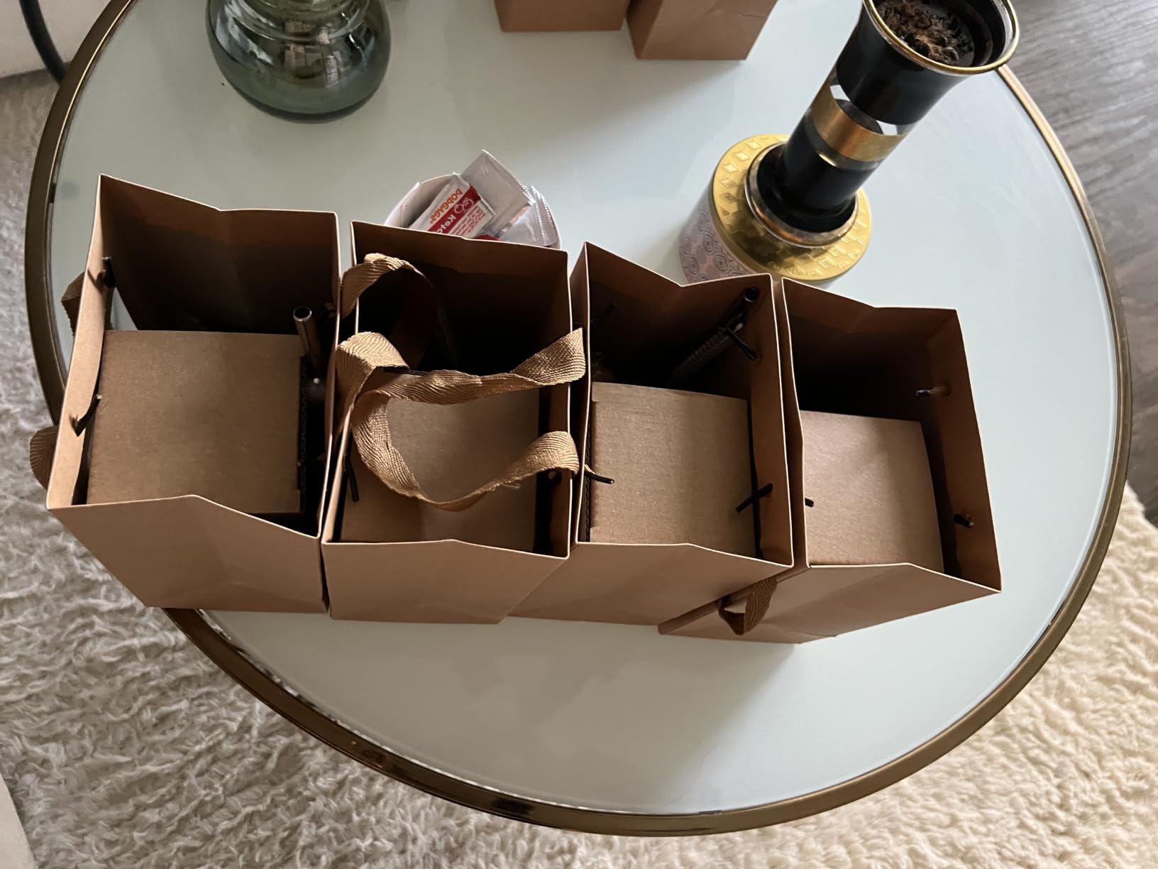 42 Pcs/6 Sets Employee Appreciation Gifts Bulk - Includes 16oz Glass Cups with Bamboo Lid, Positive Crochet, Inspirational Notebooks with Pens, Kraft Paper Gift Bags & Straw - Thank You Gifts for Coworkers, Teachers, Staff & Team customer photo 2