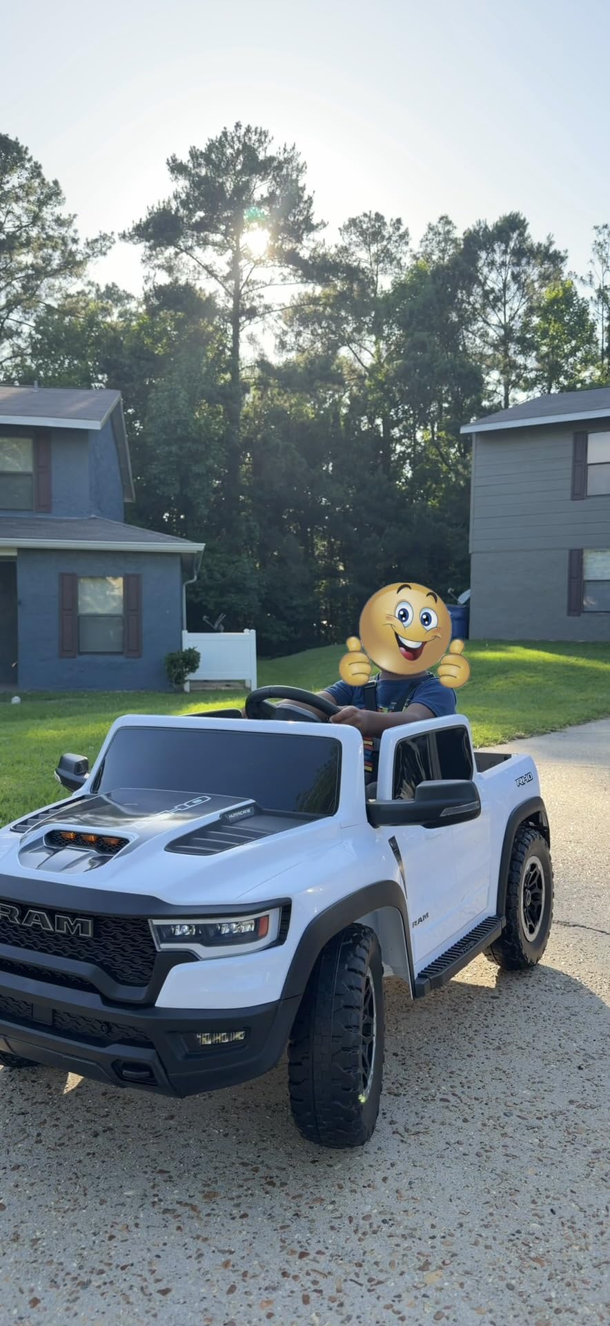 First Ride On 24V Ride On Toys for Big Kids, RAM 1500 RHO 2 Seater Ride on Car w/Remote, Battery Powered Truck w/ 4 Wheels Suspension, Electric Car w/Bluetooth, LED Lights, Trunk & High Doors customer photo 2