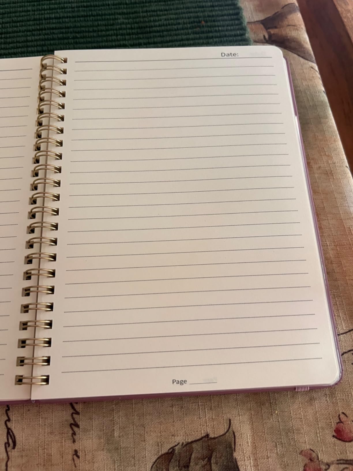 ZOTIA Lined Spiral Journal for Women, A5 Cute Hardcover College Ruled Notebook for Work, School & Note Taking, Aesthetic Writing Journal, 140 Pages (5.8