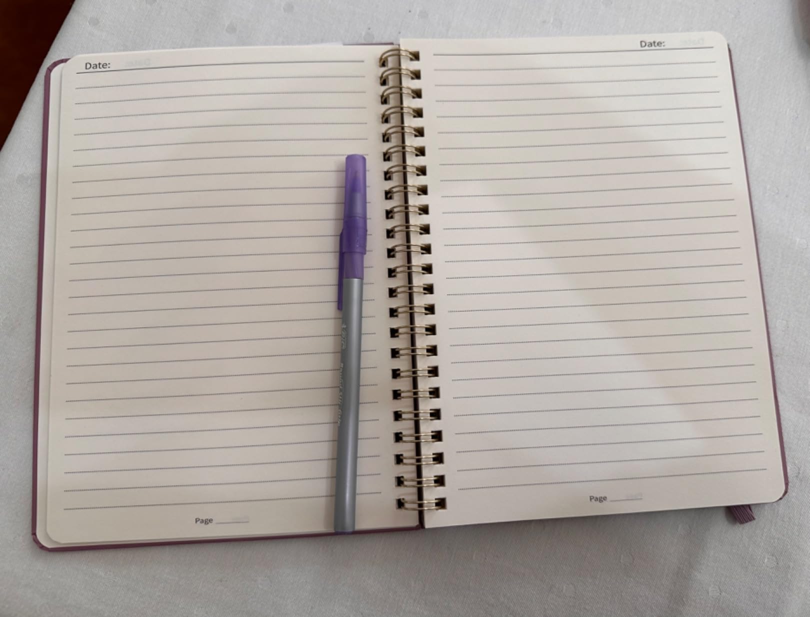 ZOTIA Lined Spiral Journal for Women, A5 Cute Hardcover College Ruled Notebook for Work, School & Note Taking, Aesthetic Writing Journal, 140 Pages (5.8