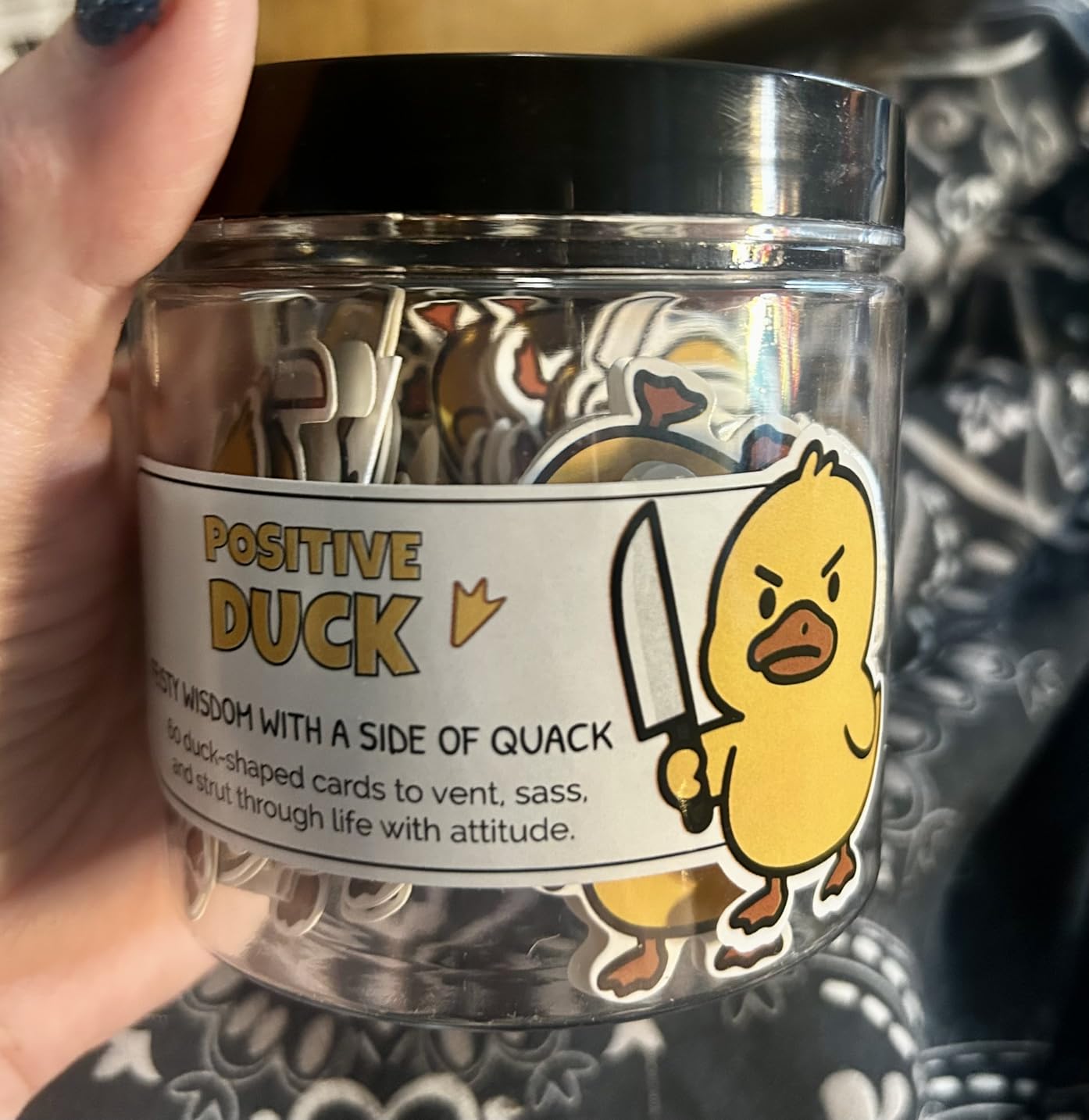 Positive Groundhog Cards Jar, 60 Uplifting Affirmation Cards | Cute Emotional Release Card for Stress Relief, Mood Boost & Daily Confidence, Gifts for Friends Coworkers Women & Teen Girls customer photo 1