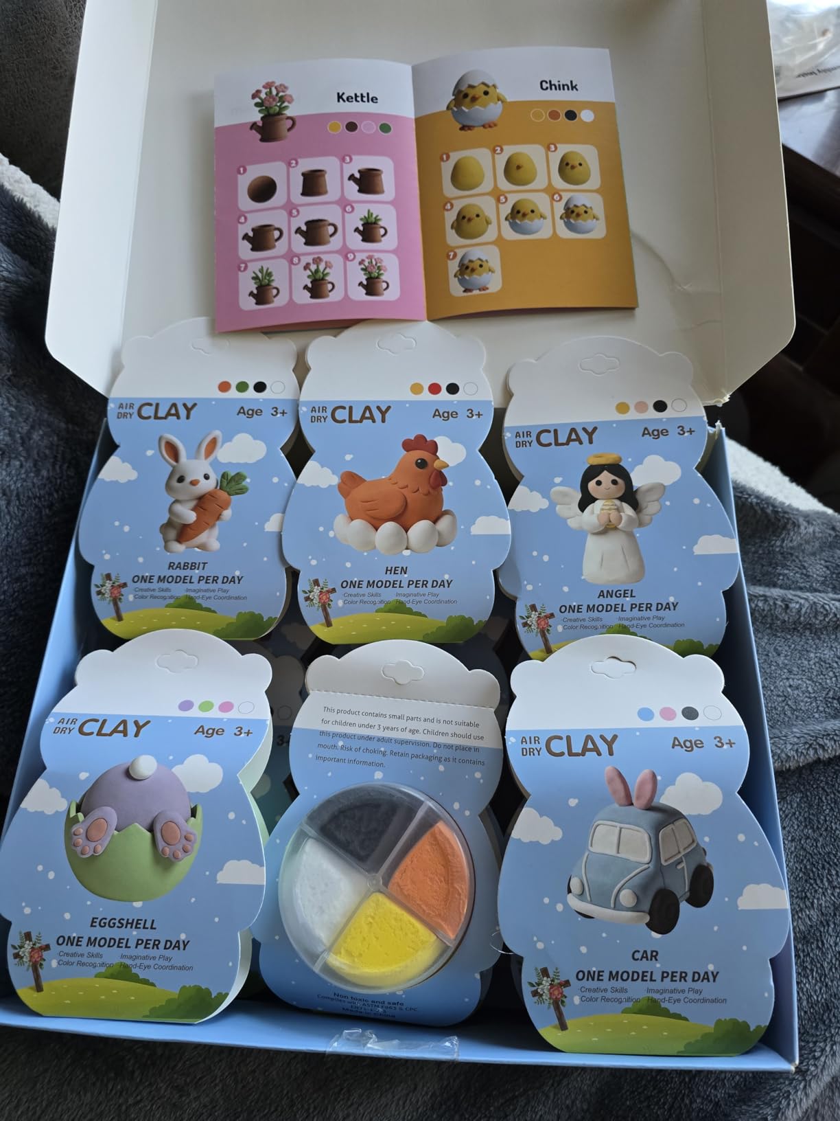 Air Dry Clay Kit - 12 Animal Modeling Clay for Kids, Complete DIY Clay Craft Set with Sculpting Tools & Step-by-Step Tutorials, Ultra Soft & Non-Sticky Clay, Children's Day Gift Ideas customer photo 1