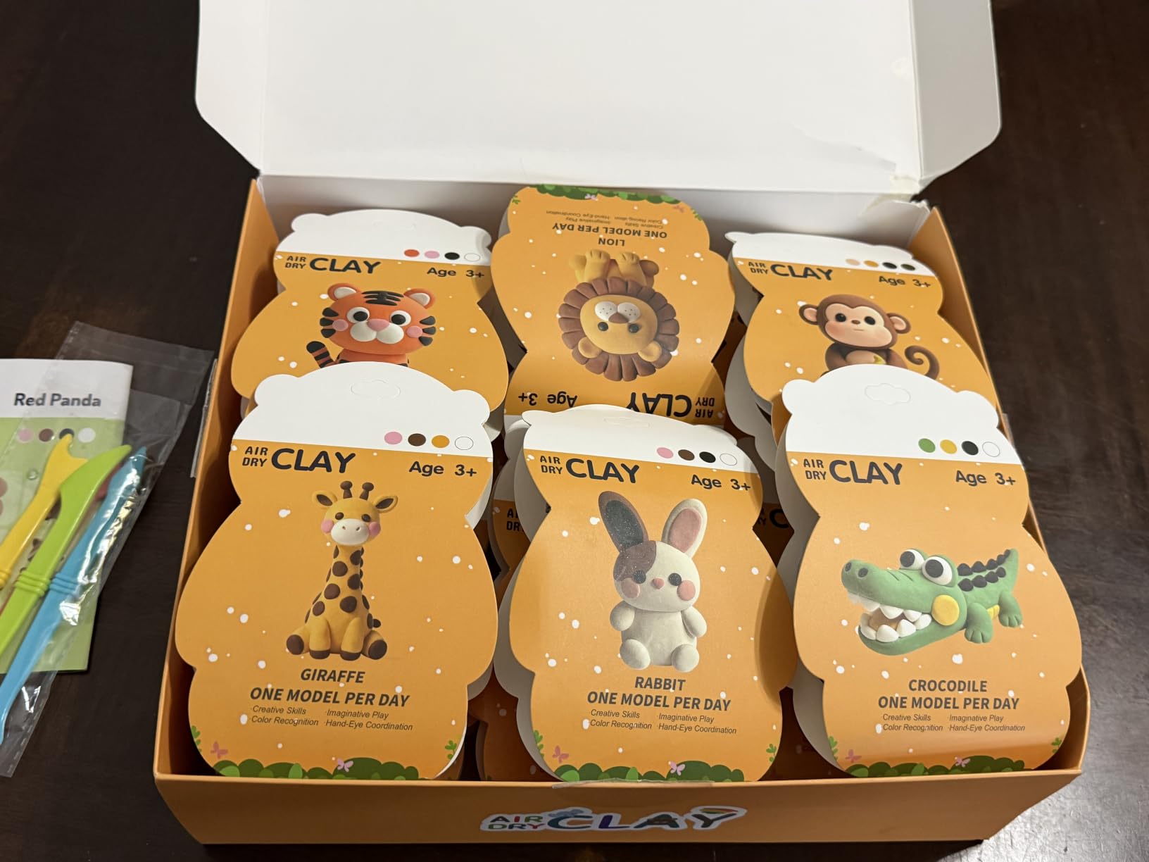 Air Dry Clay Kit - 12 Animal Modeling Clay for Kids, Complete DIY Clay Craft Set with Sculpting Tools & Step-by-Step Tutorials, Ultra Soft & Non-Sticky Clay, Children's Day Gift Ideas customer photo 2