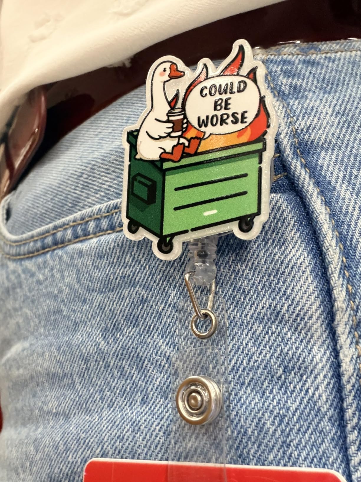 Funny Audiology Nurse Badge Reel, Cute Ear Retractable ID Card Badge Holder customer photo 1