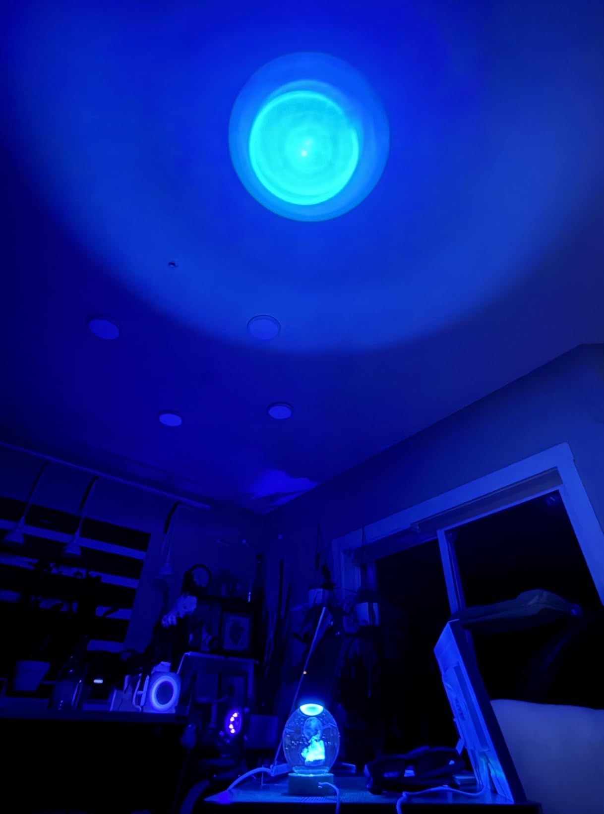 3D Snake Crystal Ball Lamp with Remote Control, 3.15 inch Cobra Crystal Night Light with Wooden Base 16 Colors Change customer photo 2
