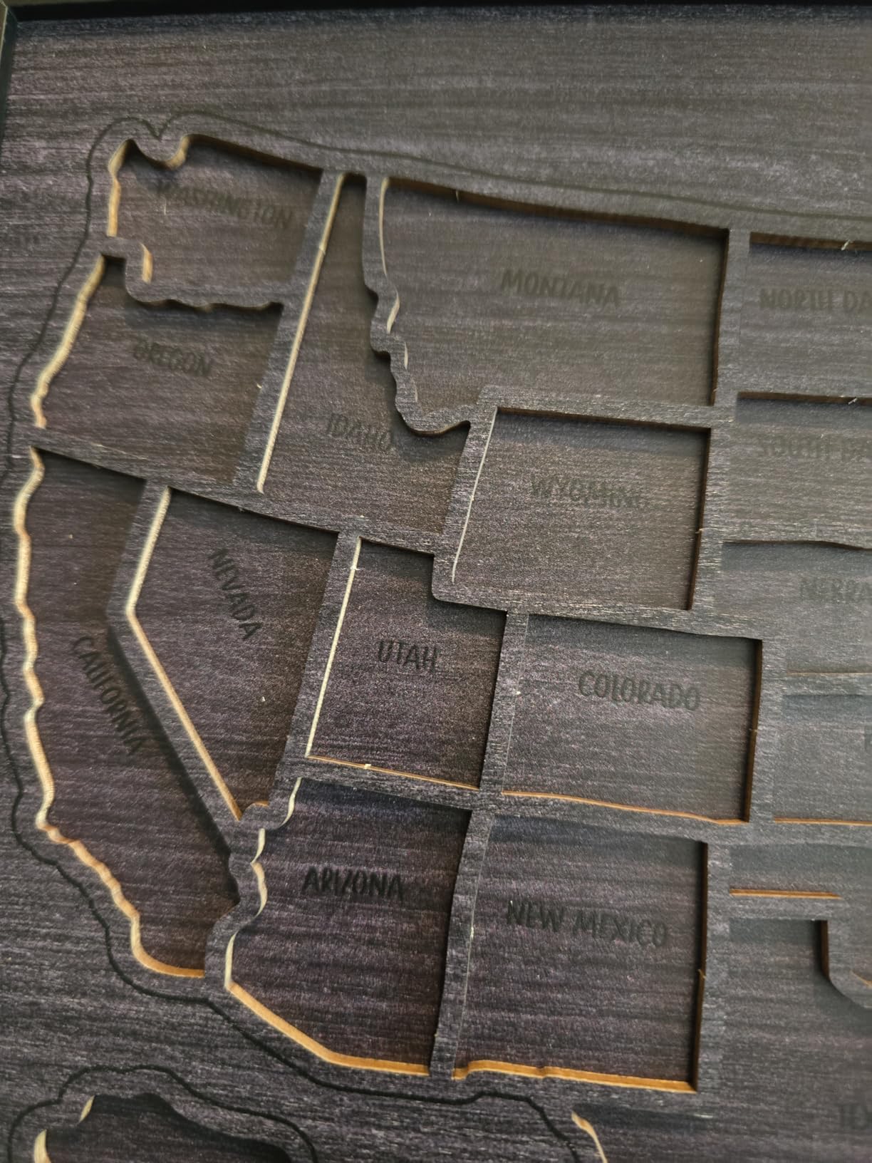 flinelife USA Landmarks Travel Map, 13x11, Wooden USA Map Puzzle, Perfect For Couples and Families Gift customer photo 1