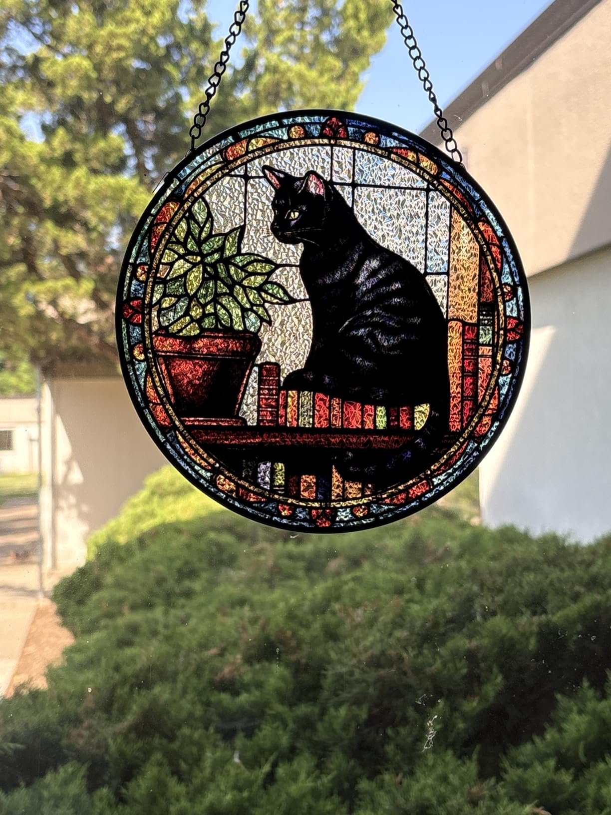 Rngmsi Lighthouse Stained Glass Sun Catcher 8 Inch Window Home Decor Gift customer photo 1