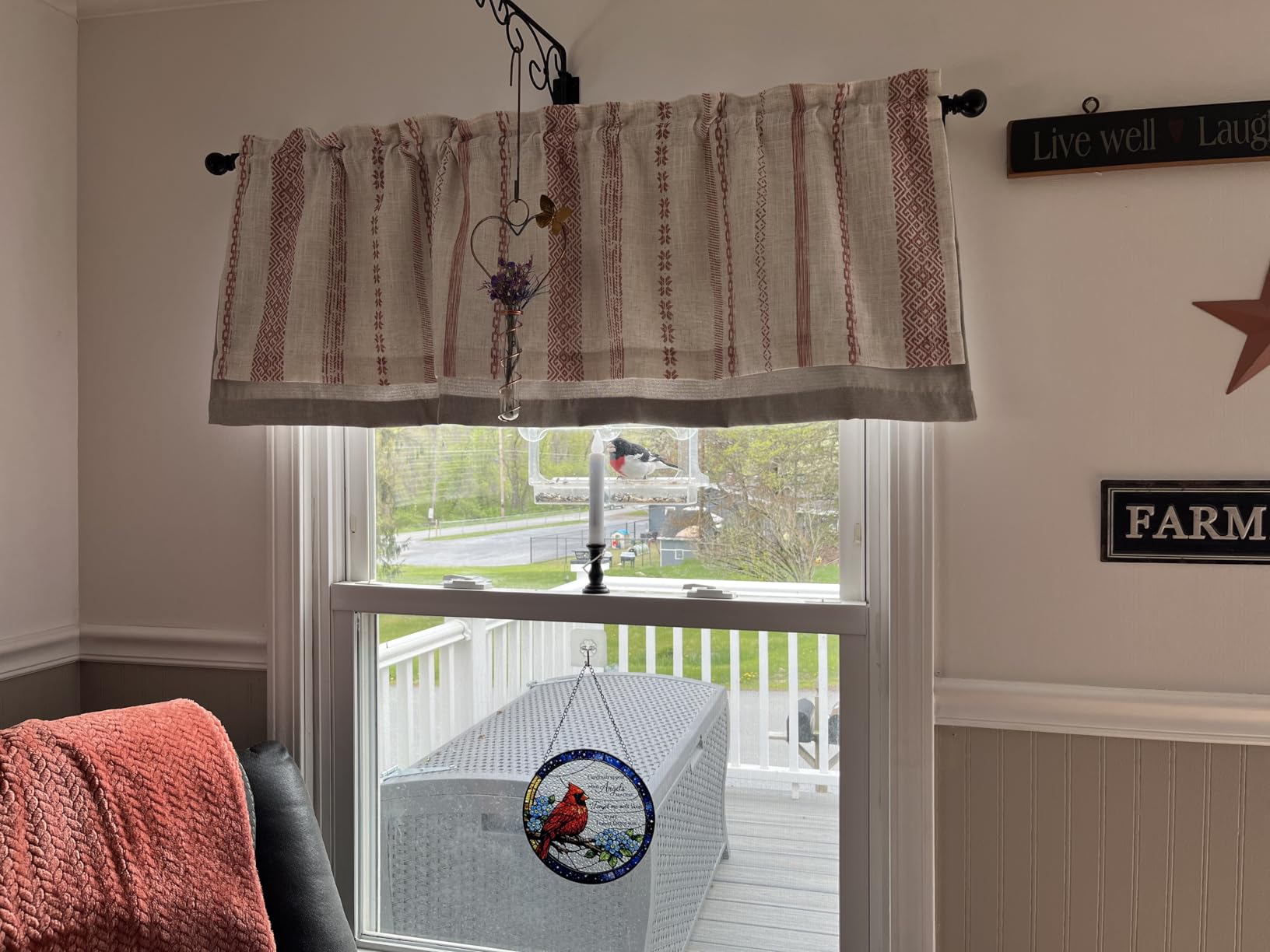 Rngmsi Lighthouse Stained Glass Sun Catcher 8 Inch Window Home Decor Gift customer photo 2