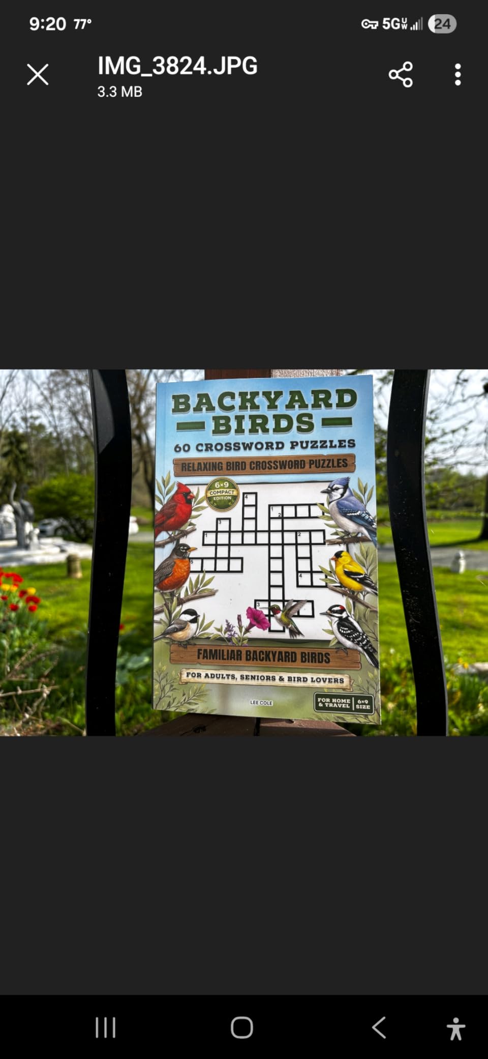 Bird Crossword Puzzle Book - Large Print Edition: 50 Bird-Themed Crossword Puzzles in an Easy-to-Read 8.5 x 11 Format For Adults, Seniors & Bird Lovers (Bird Crossword Puzzle Series) customer photo 2