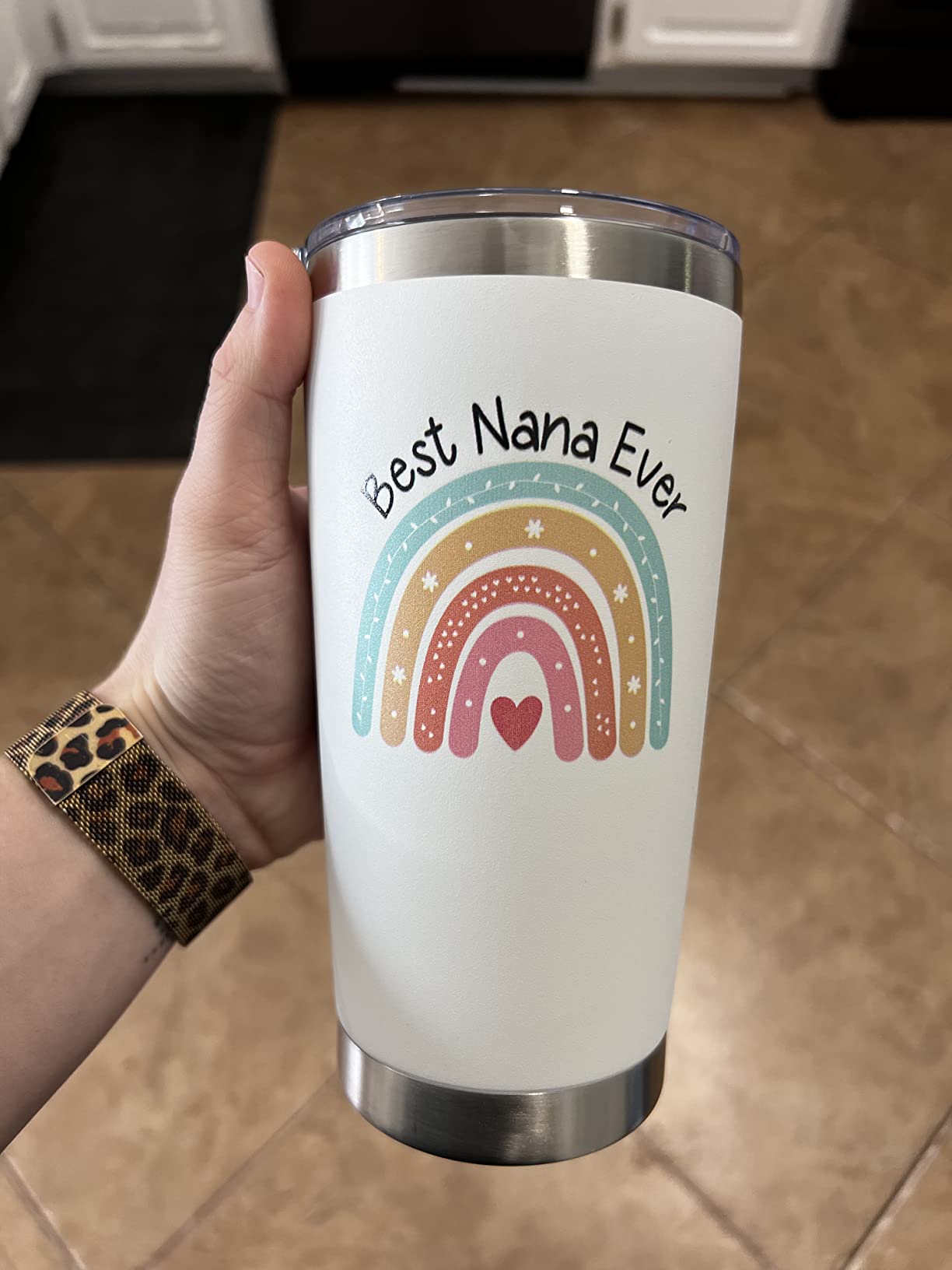 KLUBI Great Grandma Gifts Coffee Tumbler/Mug 20oz – Mom Grandma, Promoted to, Baby Announcement, Funny Great Grandmother Gift for Women, Mothers Day Gift from Kids Grandkids customer photo 2