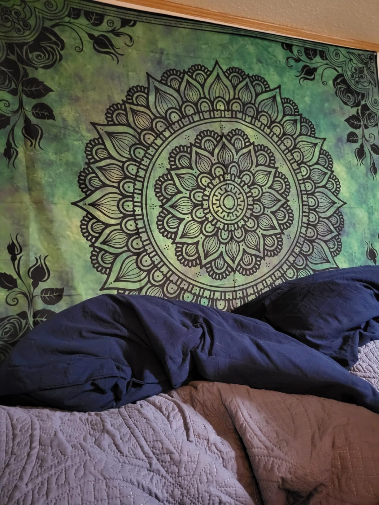 Apdidl Mandala Space Tapestry for Bedroom, Boho Blue Galaxy Sky Tapesries customer photo 1
