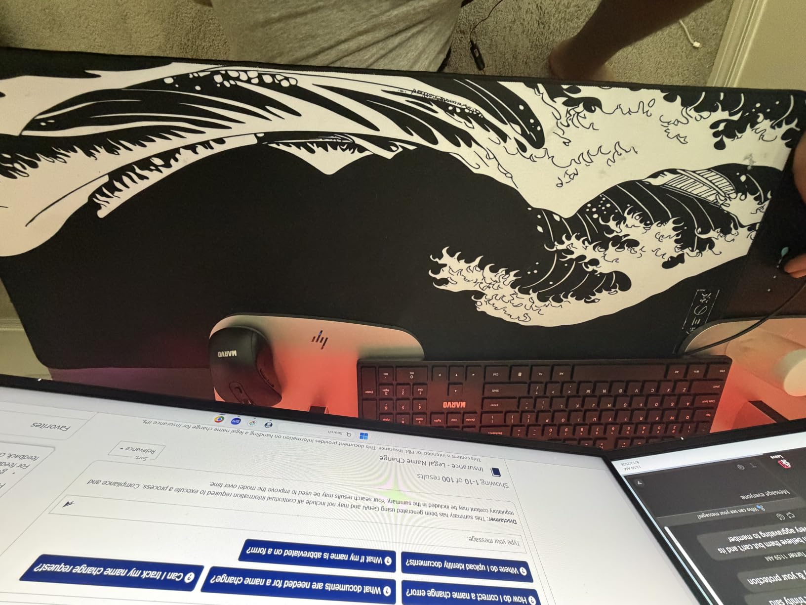 Gaming Mouse Pad - Topographic Large Mouse Pads for Desk (31.5