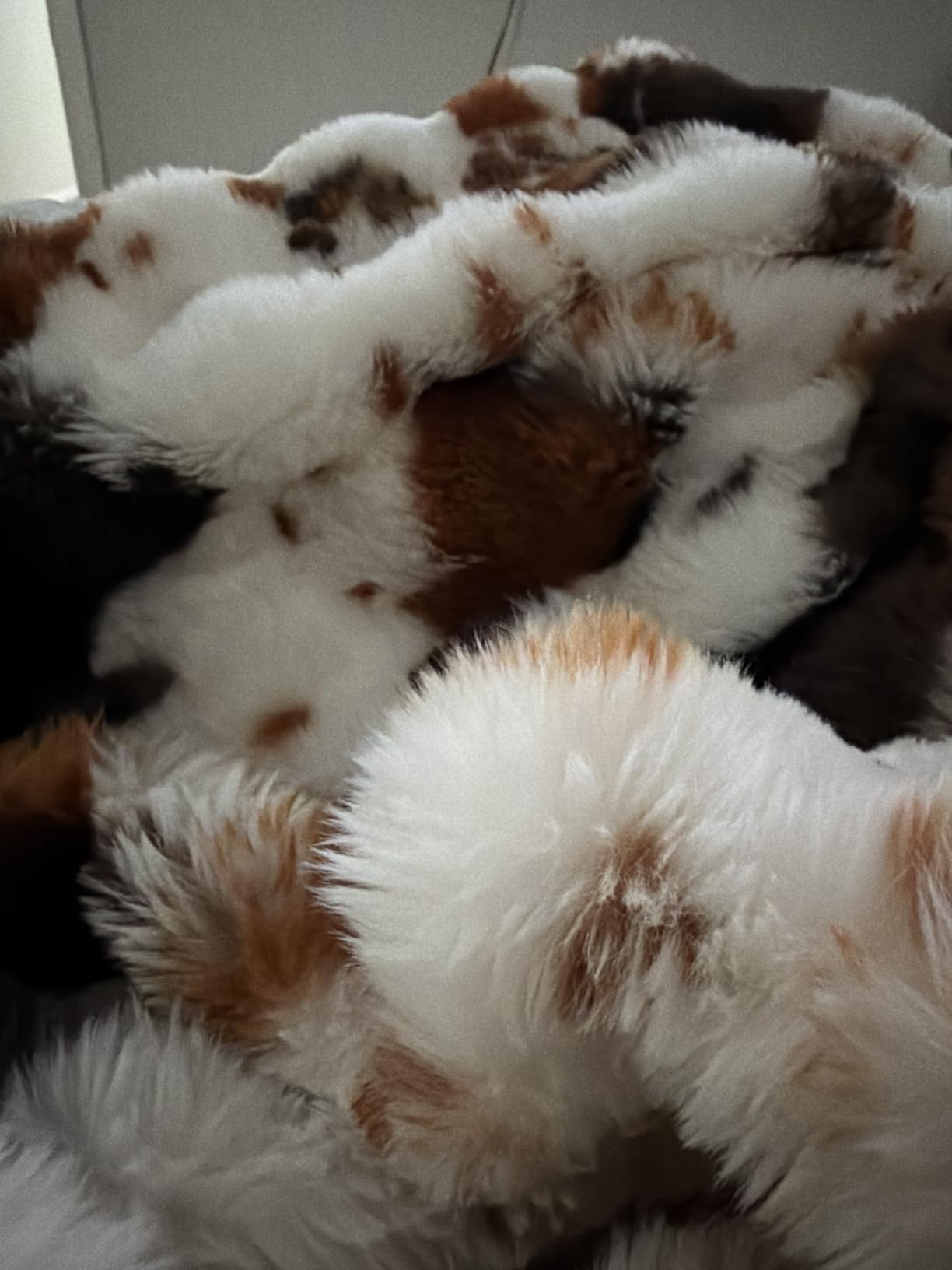 MERRYLIFE Luxury Thick Plush Tiger Print Faux Rabbit Fur Throw Blanket Ultra-Plush Cozy Soft Decorative Blanket Use for Couch Bed Travel (Tiger, 50