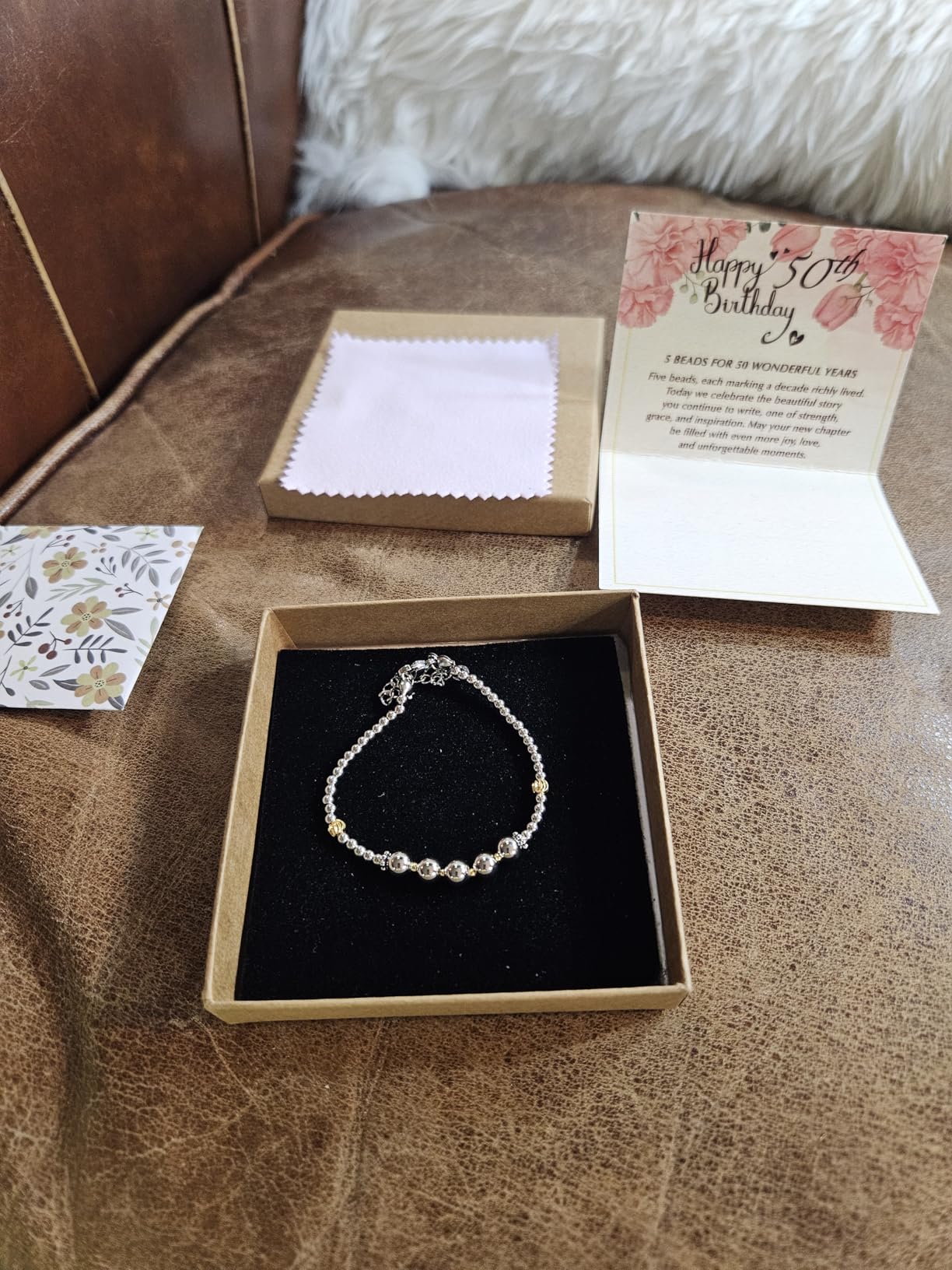 IEFLIFE Birthday Gifts for Women - 30/40/50/60/70th Birthday Bracelet customer photo 1