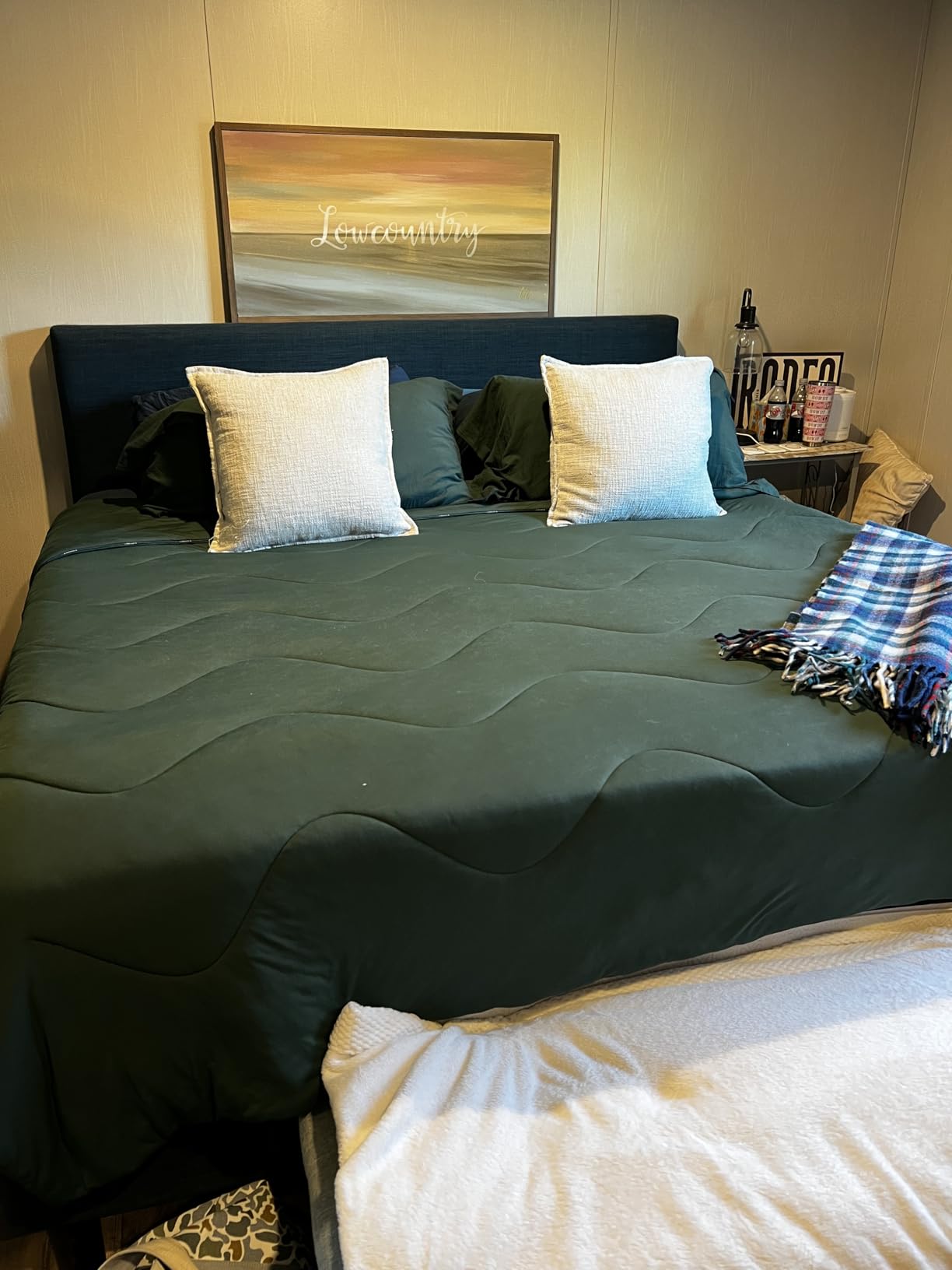 Cooling Comforter for Hot Sleepers, Queen 90x90, Silver Gray customer photo 2