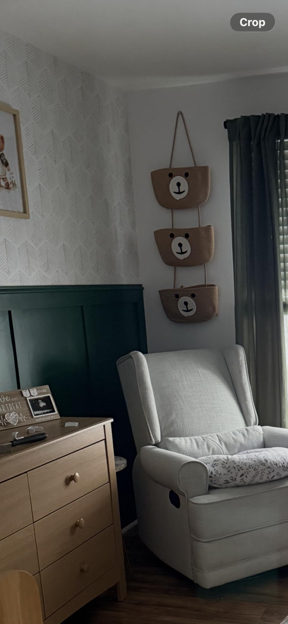 Squirrel Nursery Decor 3 Tier Cotton Rope Hanging Basket Organizer Squirrel Wall Storage Bin with Hooks over Door Decorative Nursery Closet Hanging Accessories customer photo 2