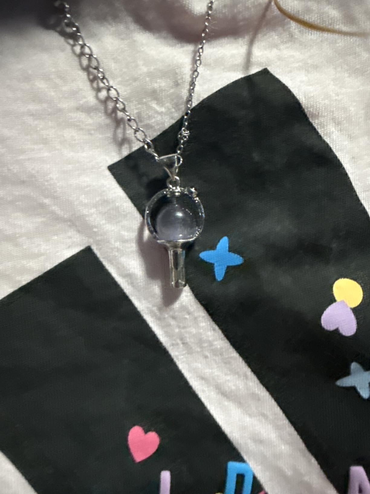 Armys Pendant Necklace Inspired by K-pop Lightstick Concert Merchandise Jewelry Gifts Merch customer photo 2