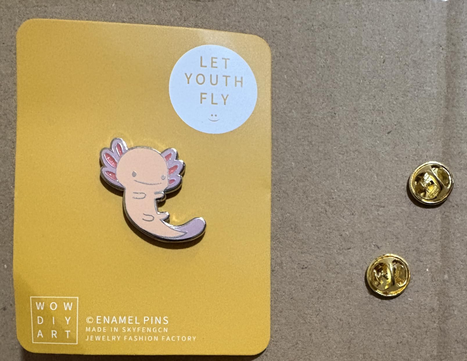 Baby Axolotl Pin - Fun Series customer photo 1