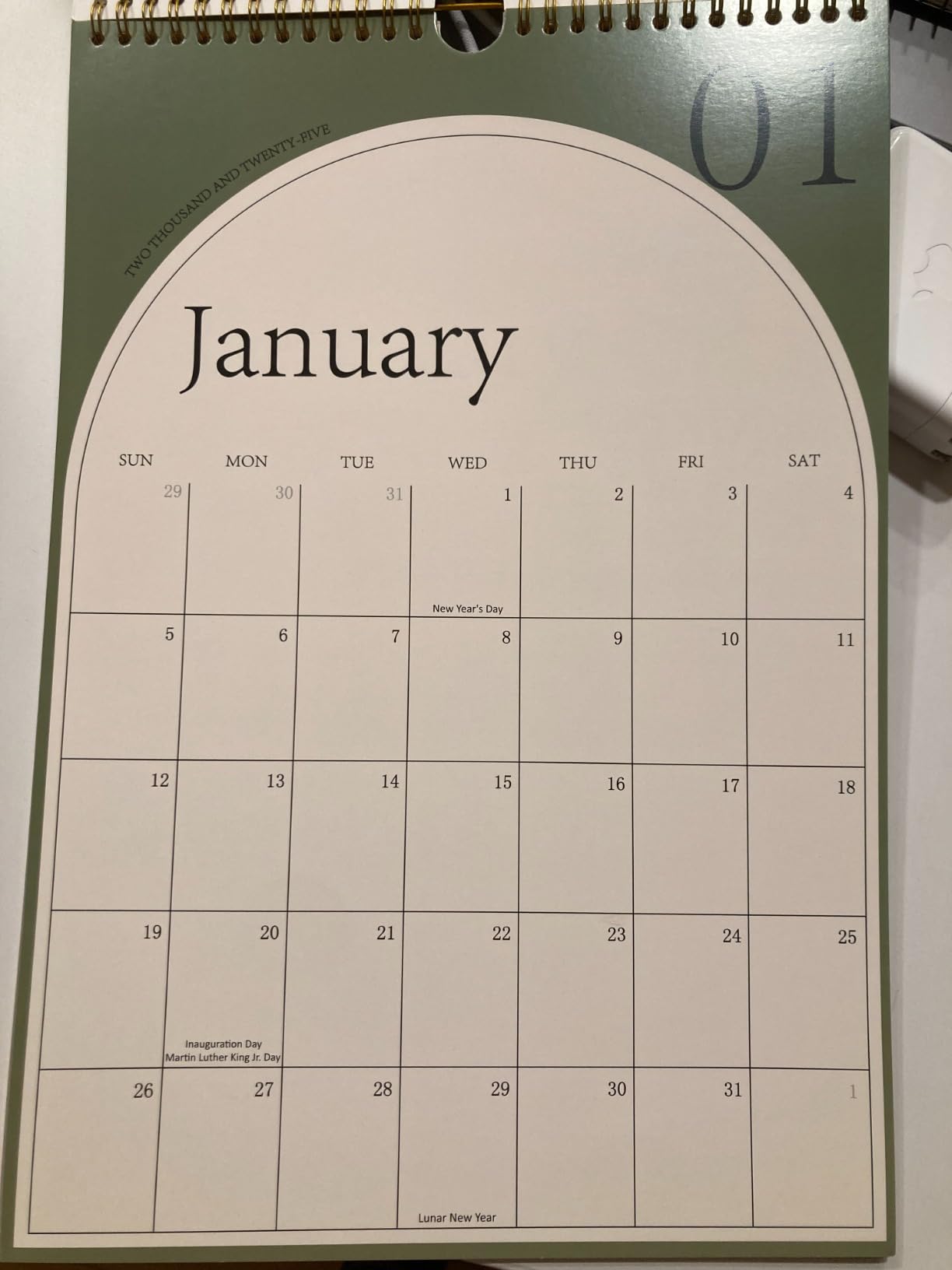2026-2027 Wall Calendar, 18 Months Moon Calendar from July 2026 - December 2027, Aesthetic Lunar Boho Large Calendar for Home Office Kitchen, Thick Paper for Monthly Organization, Moon Phases, 10